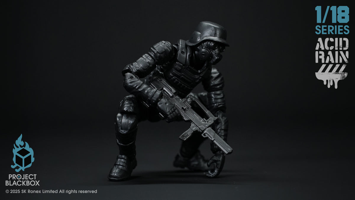 ACID RAIN WORLD 《酸雨戦争》 アシッドレインワールドPBB-AR006 Black Trencher The last line of Defense 1:18 アクションフィギュア 【Project Black Box】