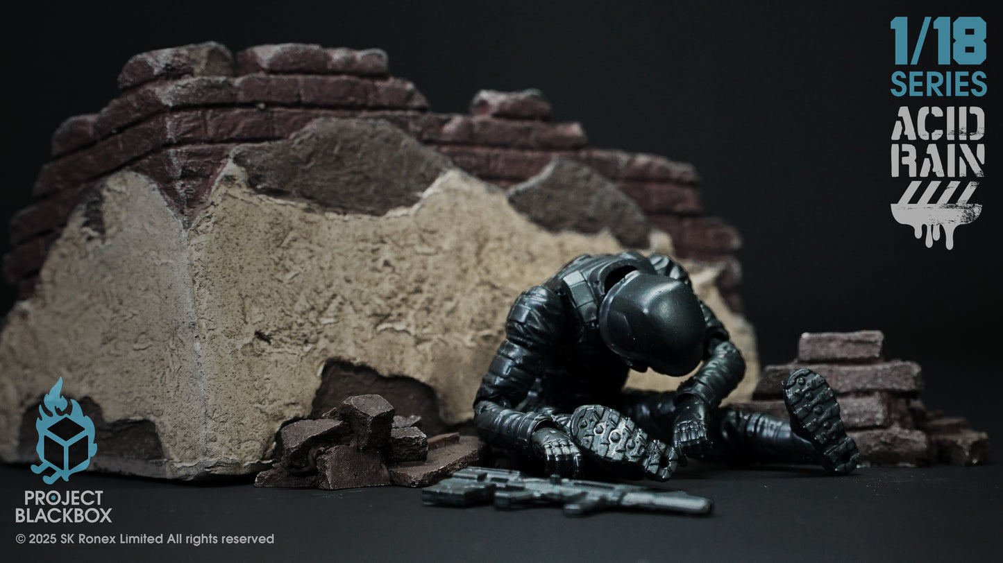 ACID RAIN WORLD 《酸雨戦争》 アシッドレインワールドPBB-AR006 Black Trencher The last line of Defense 1:18 アクションフィギュア 【Project Black Box】