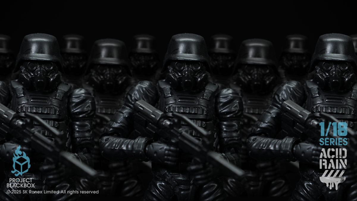 ACID RAIN WORLD 《酸雨戦争》 アシッドレインワールドPBB-AR006 Black Trencher The last line of Defense 1:18 アクションフィギュア 【Project Black Box】