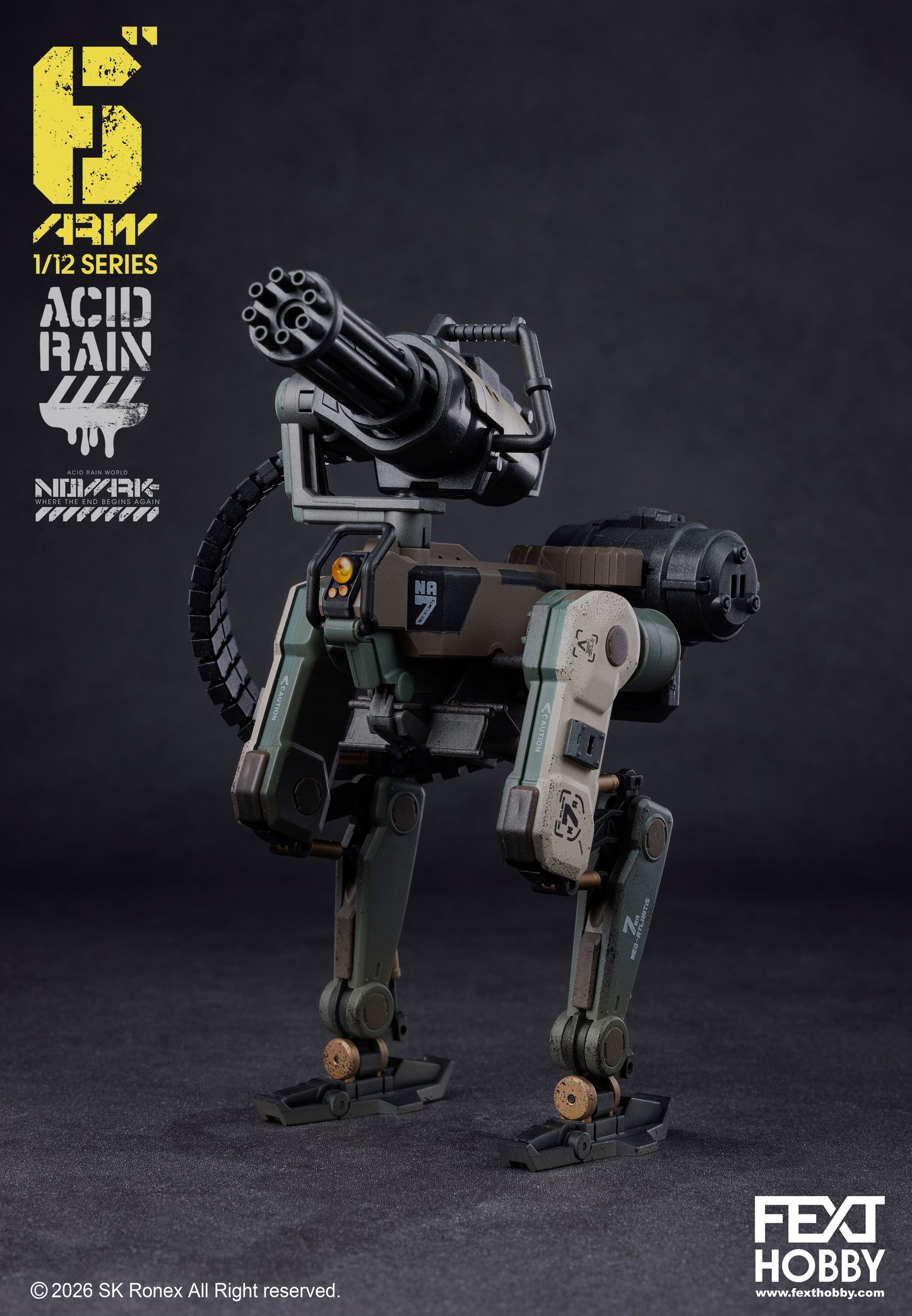 ACID RAIN WORLD《酸雨戦争》アシッドレインワールド  FXH-ARV-002A Marine Ostrix OT-3m  NOVARK Where the End Begins Again WAVE 0.2  1:12 /6” アクションフィギュア [FEXT HOBBY]