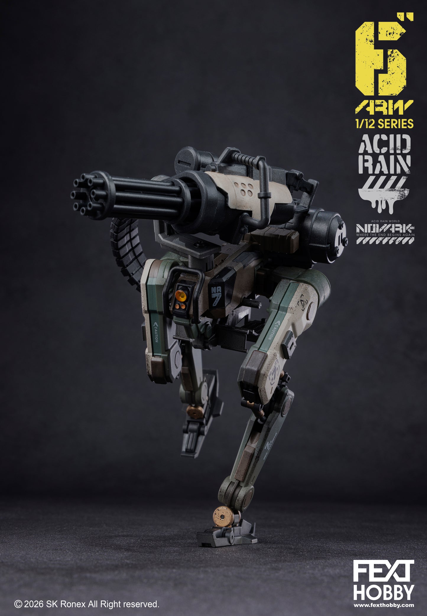 ACID RAIN WORLD《酸雨戦争》アシッドレインワールド  FXH-ARV-002A Marine Ostrix OT-3m  NOVARK Where the End Begins Again WAVE 0.2  1:12 /6” アクションフィギュア [FEXT HOBBY]