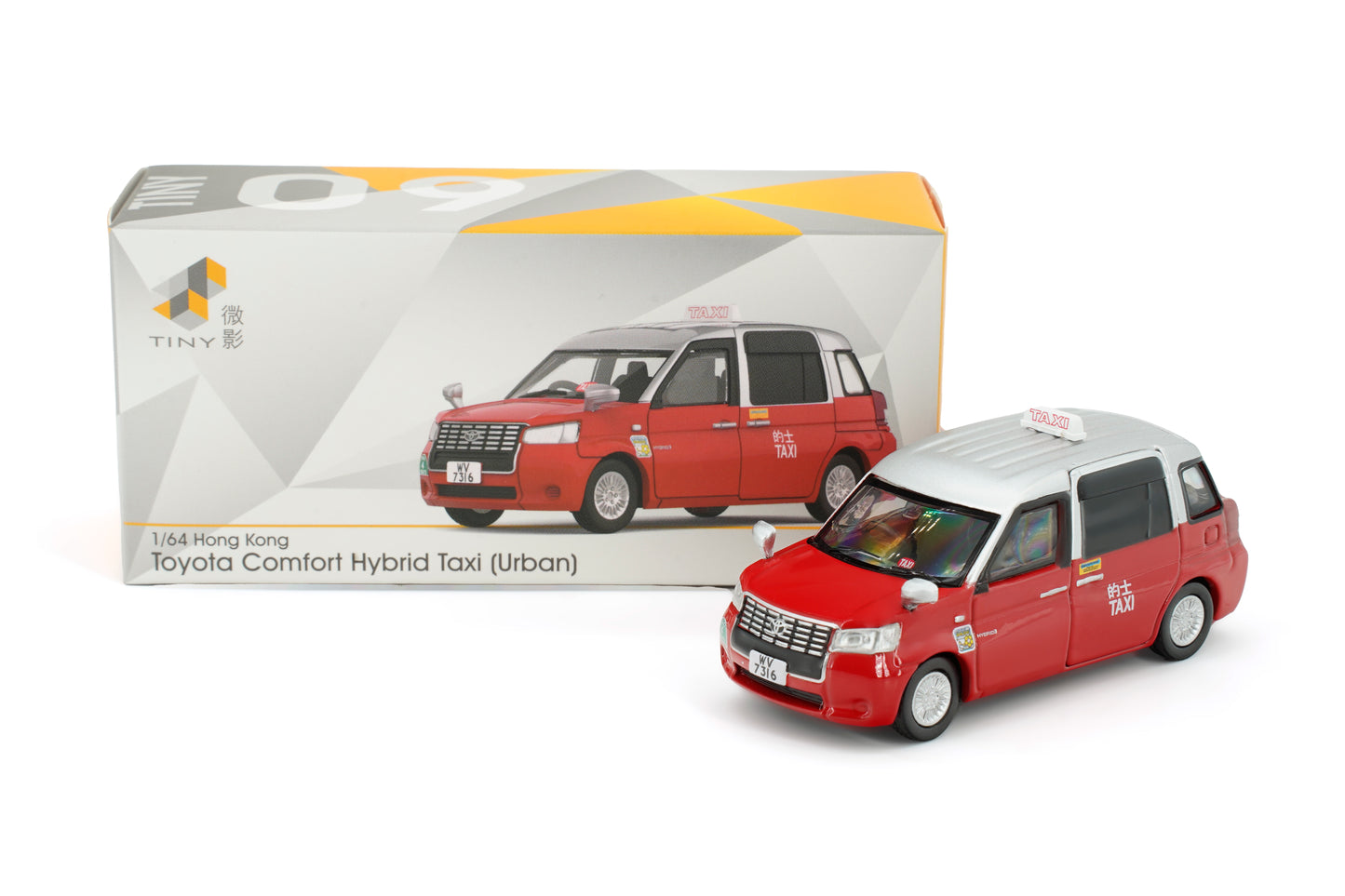 Tiny 微影 Tiny City 178 Toyota Comfort Hybrid Taxy(Urban) ATC66092 トヨタ コンフォートハイブリットタクシー ダイキャスト ミニカー