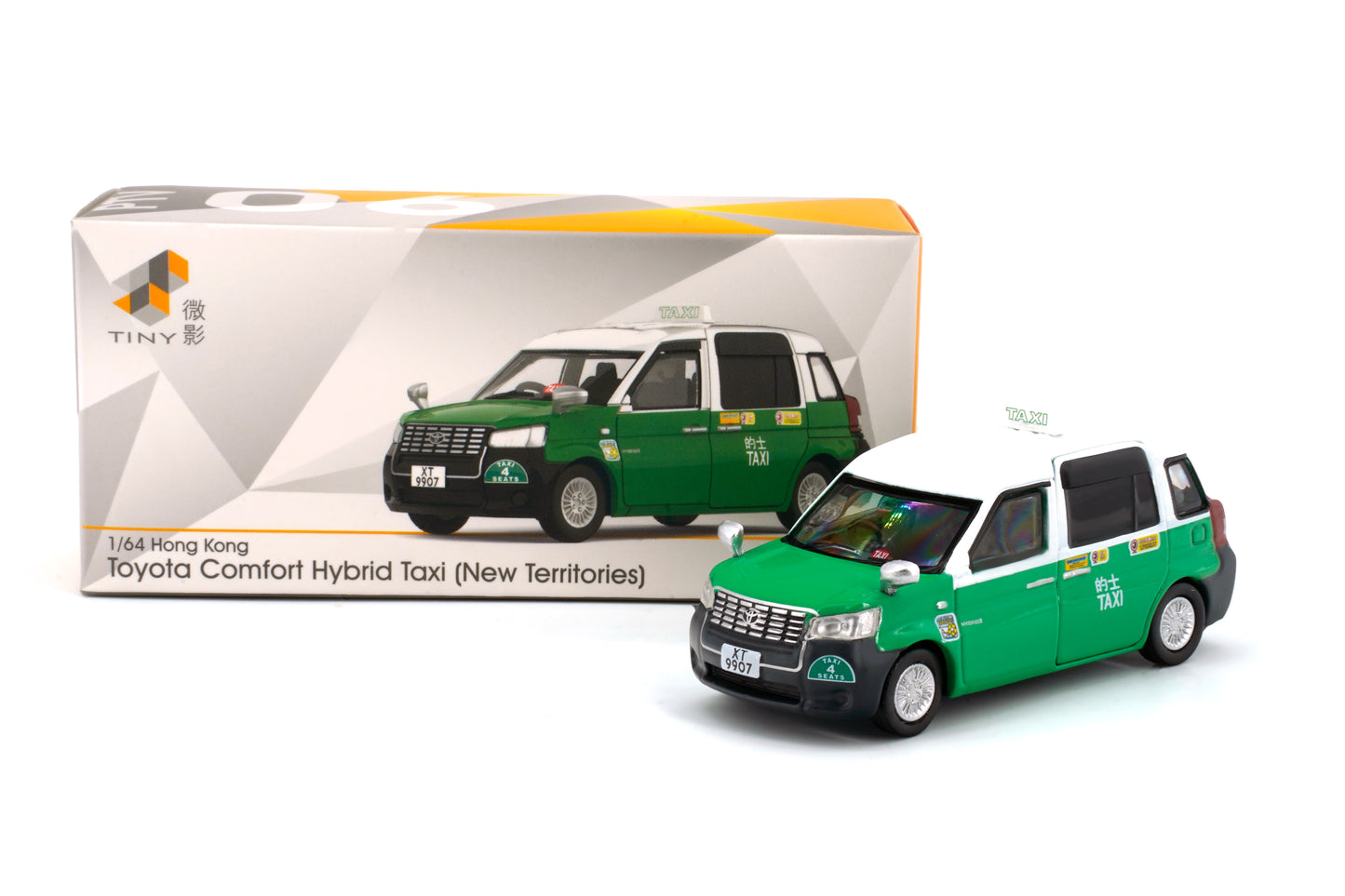 Tiny 微影 Tiny City 10 Toyota Comfort Hybrid Taxy(New Territories) ATC66093 トヨタ コンフォートハイブリットタクシー ミニカー