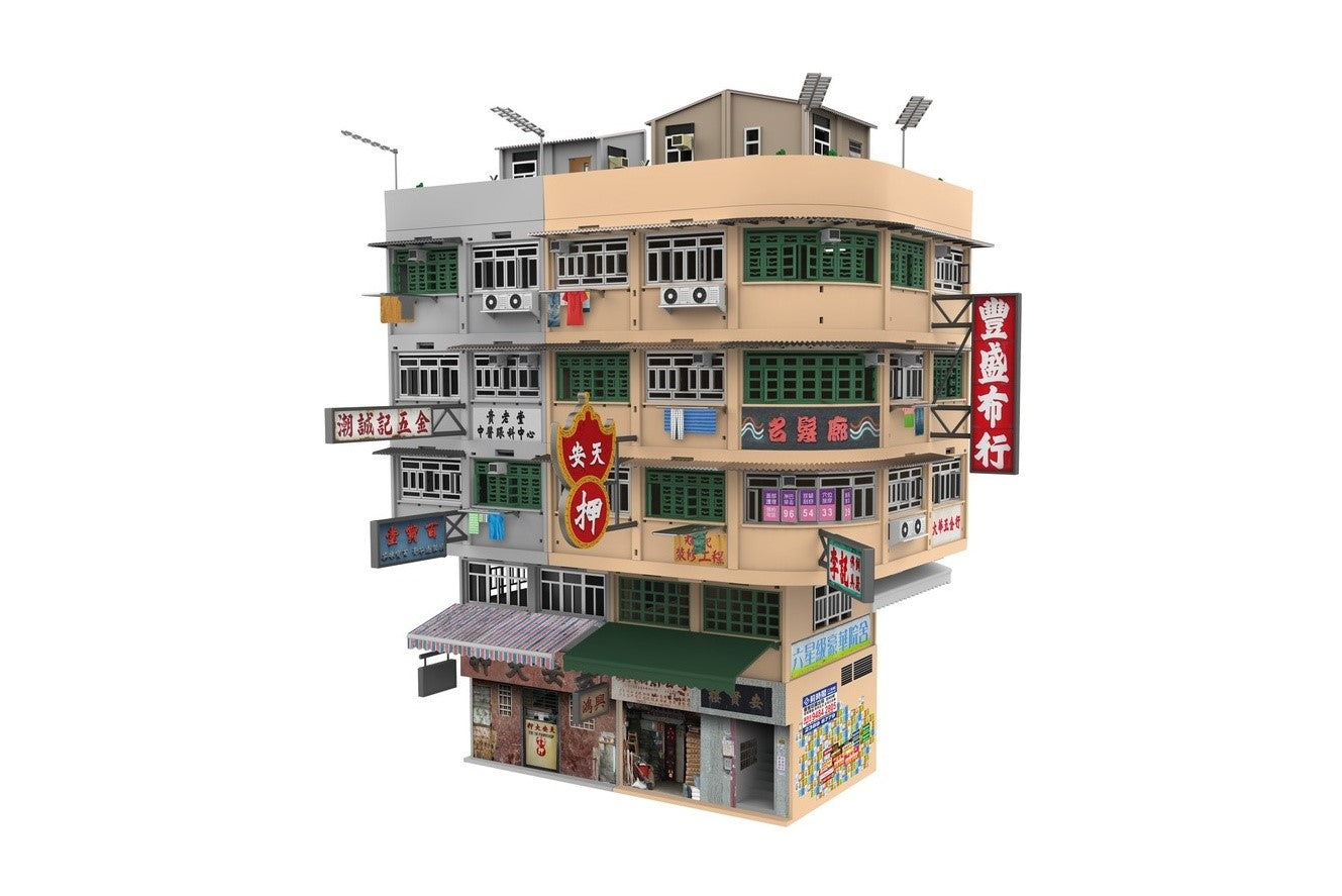 Tiny City Bd 11 Hong Kong Old Building Ver. 2 タイニーシティBd11 香港 古い建物Ver.2