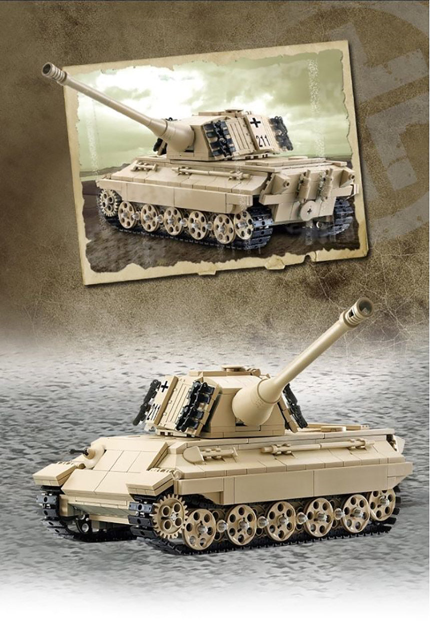 Oxford オックスフォード ブリックマニア ドイツ軍 キング・タイガー 戦車 Brick mania GERMAN KING TIGER Tank BM35232 ミリタリーブロック玩具