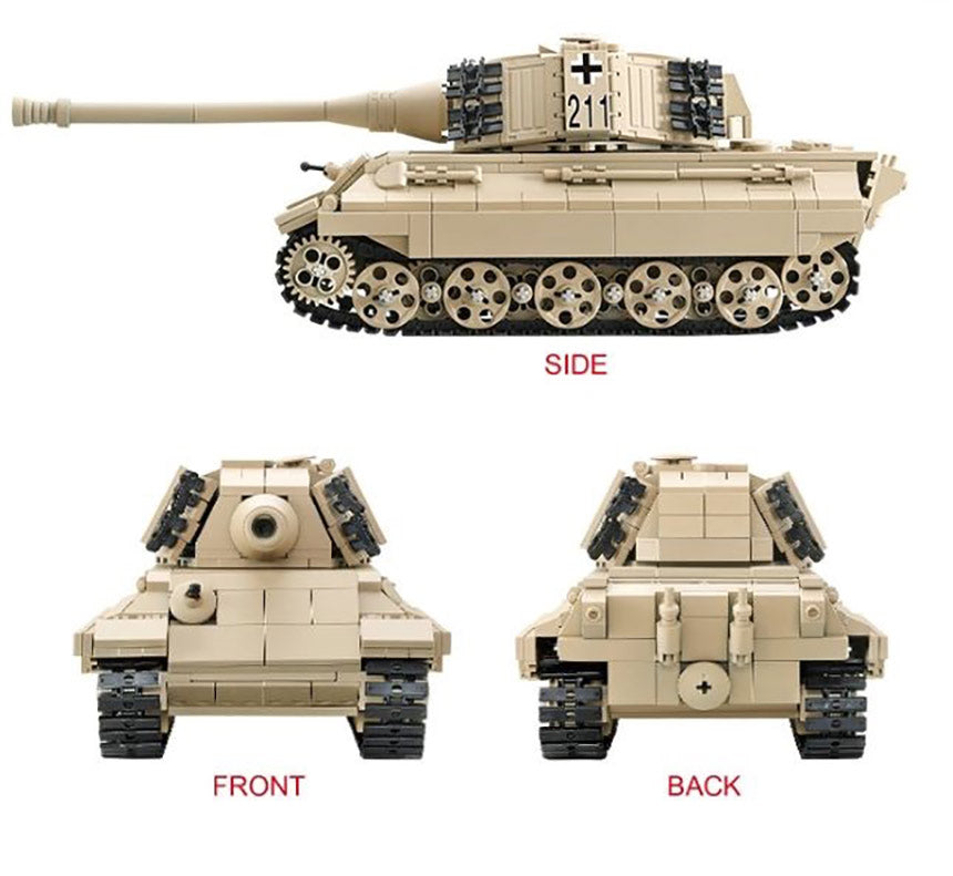 Oxford オックスフォード ブリックマニア ドイツ軍 キング・タイガー 戦車 Brick mania GERMAN KING TIGER Tank BM35232 ミリタリーブロック玩具