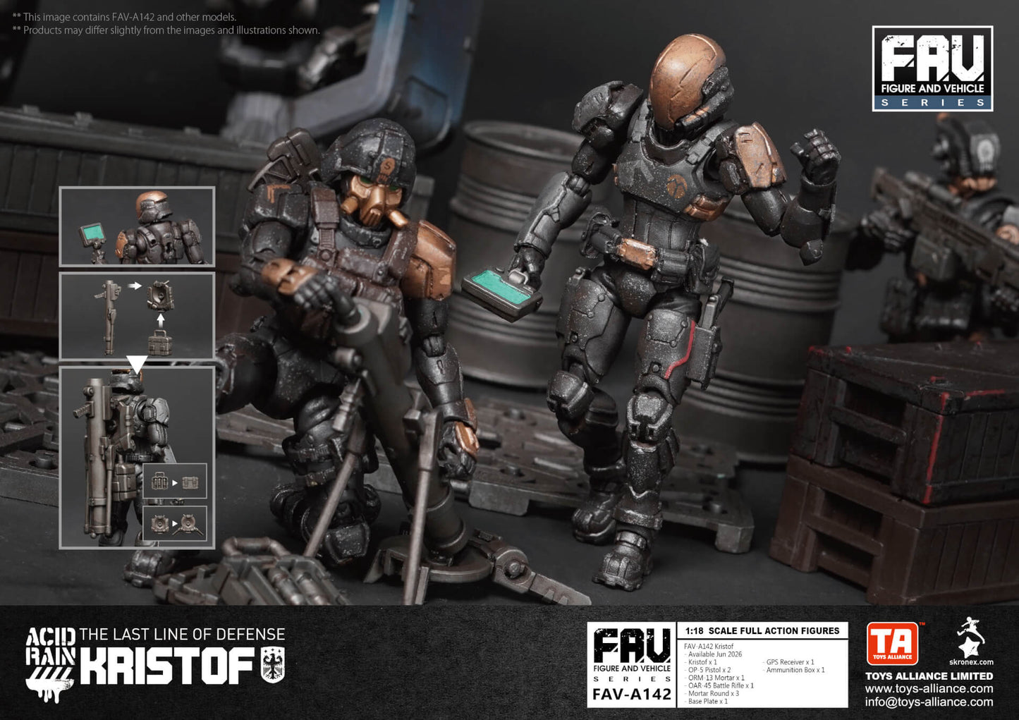 Acid Rain World FAV-A142 Kristof アシッドレイン ワールド 1/18スケール 塗装済み 可動 ミリタリーフィギュア (The Last Line of Defense) TOYS ALLIANCE