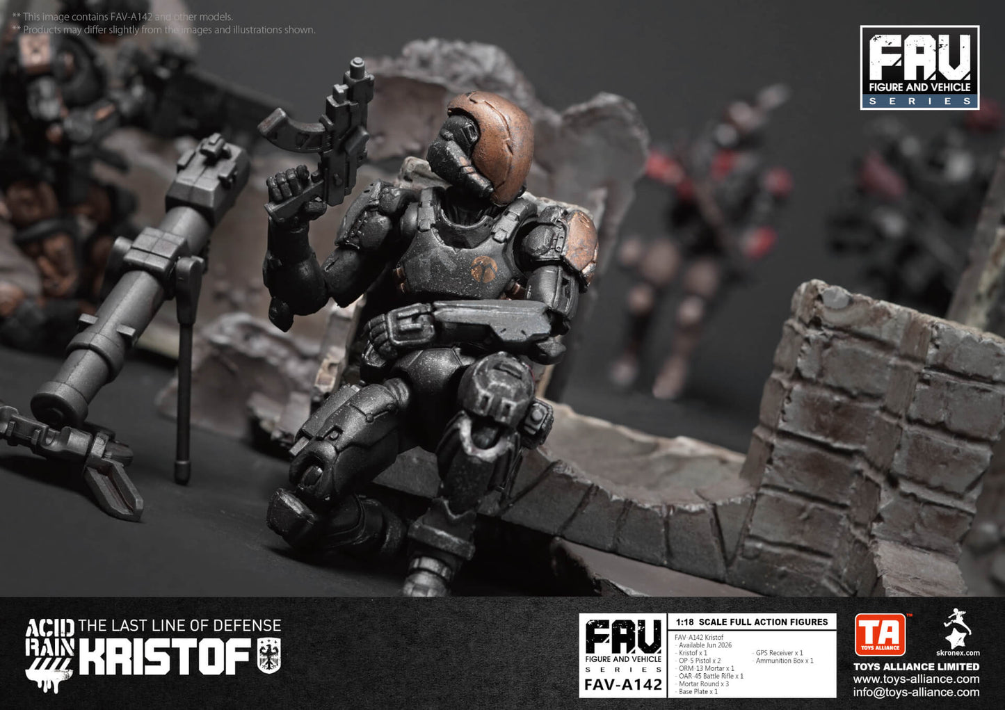 Acid Rain World FAV-A142 Kristof アシッドレイン ワールド 1/18スケール 塗装済み 可動 ミリタリーフィギュア (The Last Line of Defense) TOYS ALLIANCE