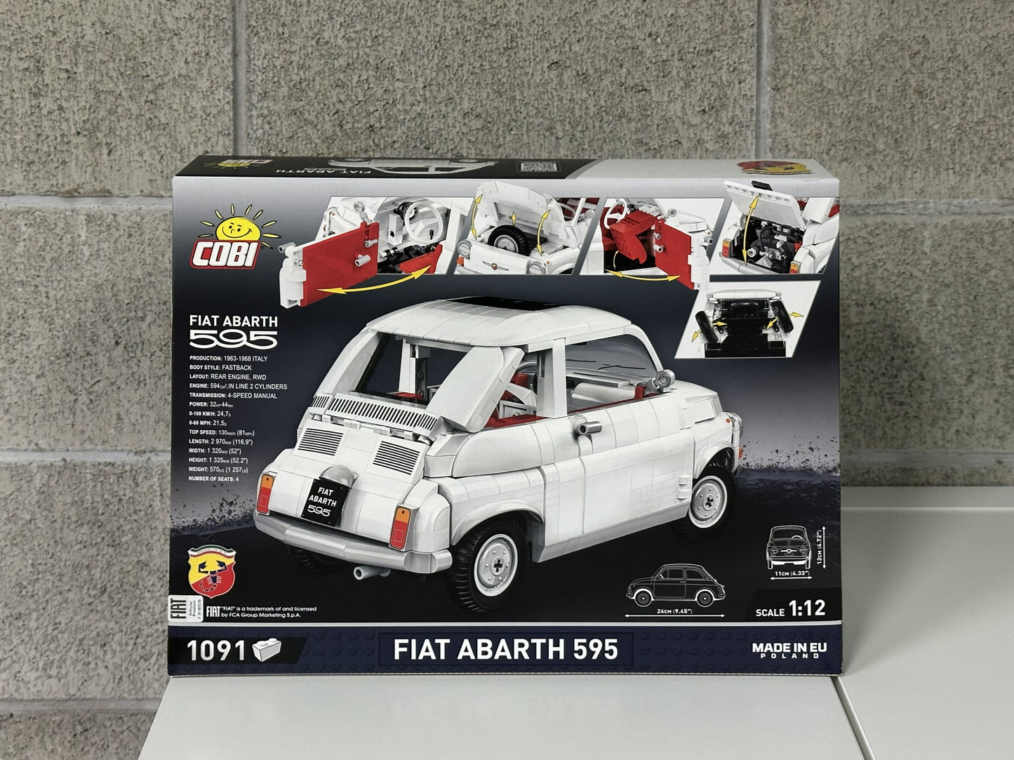 コビー COBI 24354 フィアット アバルトCARS Fiat 500 Abarth EU製（ポーランド Poland）LEGO 対応ブロック