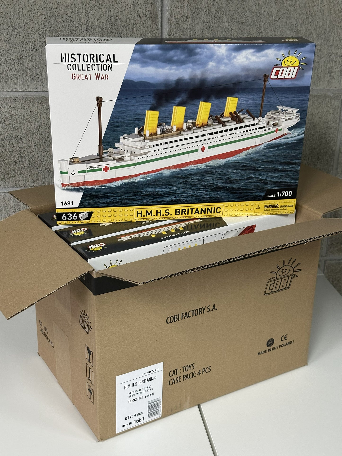 コビー COBI 1681 歴史コレクション 大戦 H.M.H.S ブリタニック Britannic EU製（ポーランド Poland）LEGO対応ブロック
