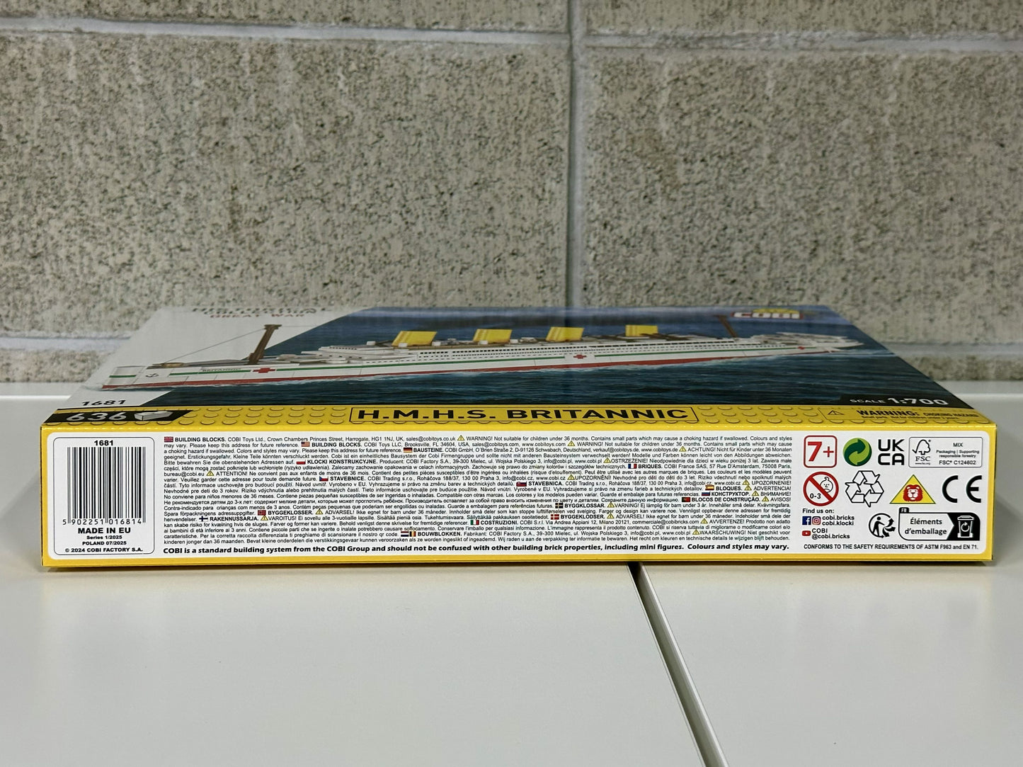 コビー COBI 1681 歴史コレクション 大戦 H.M.H.S ブリタニック Britannic EU製（ポーランド Poland）LEGO対応ブロック