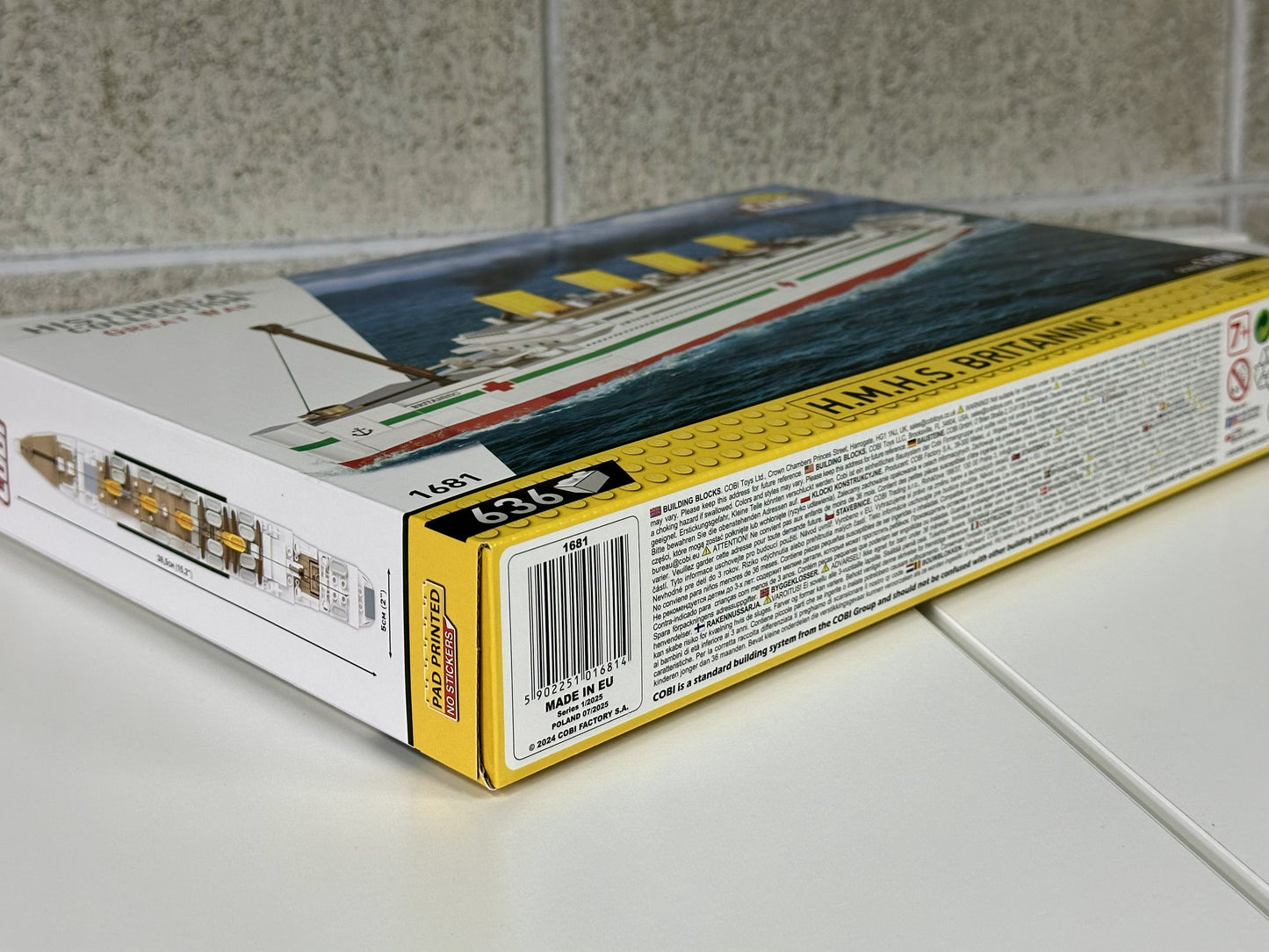 コビー COBI 1681 歴史コレクション 大戦 H.M.H.S ブリタニック Britannic EU製（ポーランド Poland）LEGO対応ブロック