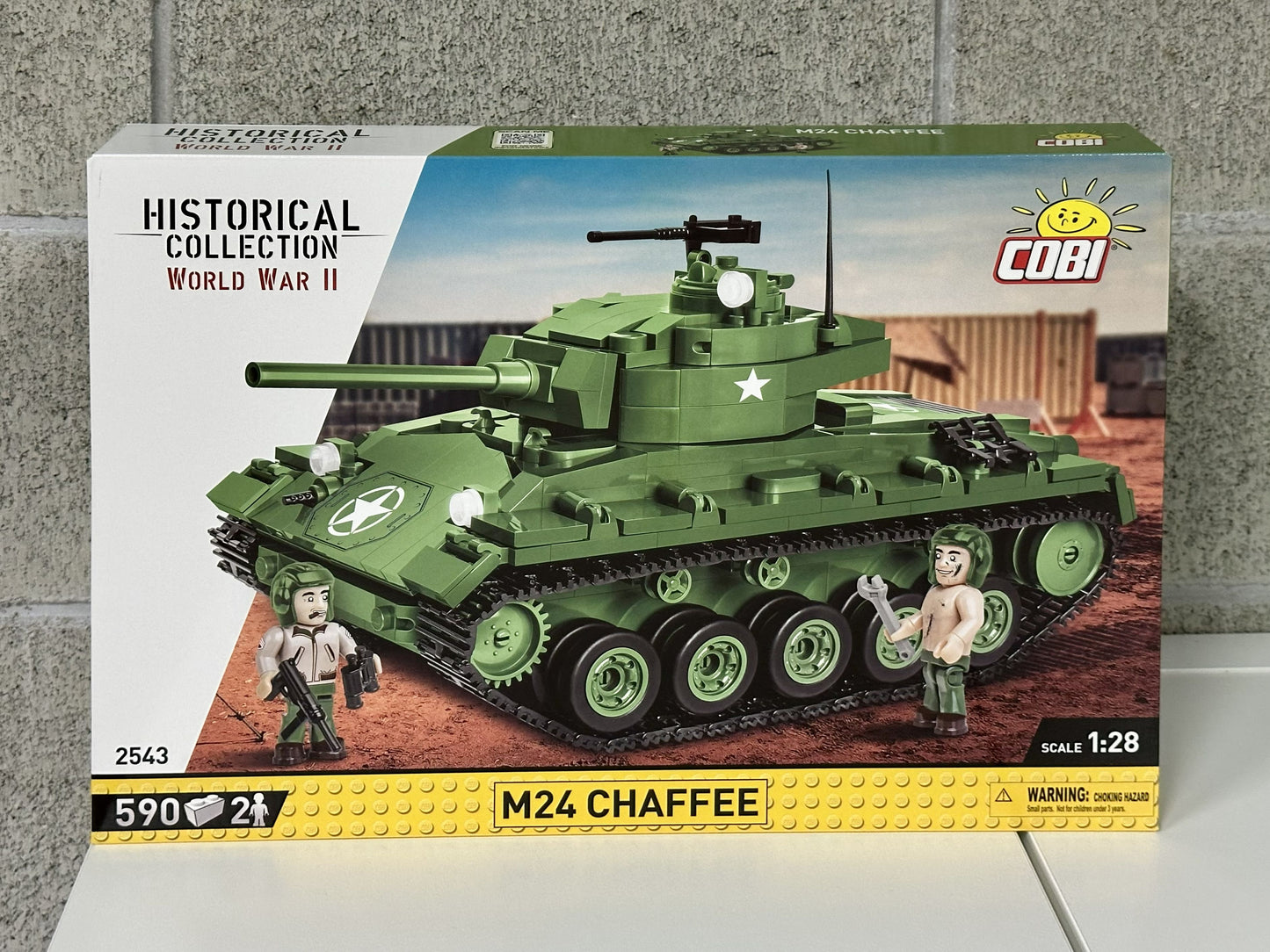コビー COBI 2543 M24 チャフィータンク CHAFFEE ヒストリカルコレクション 第二次世界大戦 EU製（ポーランド Poland）LEGO対応ブロック