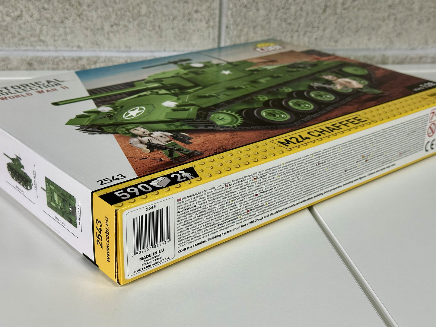 コビー COBI 2543 M24 チャフィータンク CHAFFEE ヒストリカルコレクション 第二次世界大戦 EU製（ポーランド Poland）LEGO対応ブロック