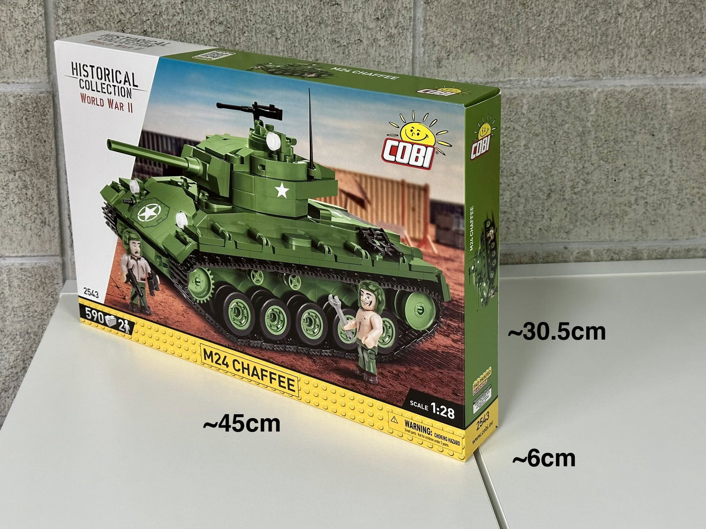 コビー COBI 2543 M24 チャフィータンク CHAFFEE ヒストリカルコレクション 第二次世界大戦 EU製（ポーランド Poland）LEGO対応ブロック