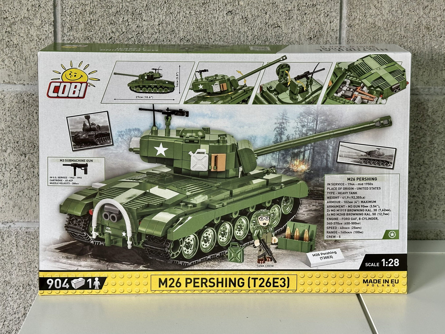 コビー COBI 2564 M26 パーシング PERSHING T26E3 EU製（ポーランド Poland）LEGO 対応ブロック