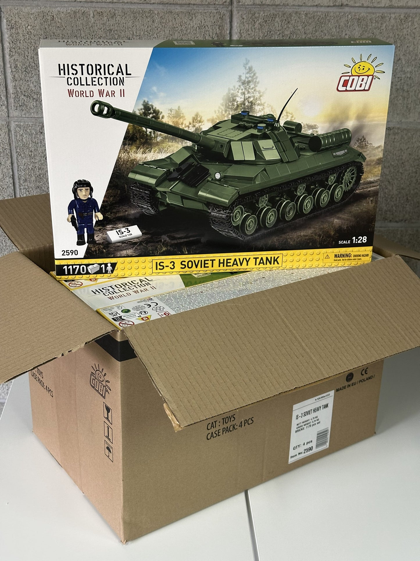 コビー COBI 2590  Is-3 イス・トゥーリー Soviet ソビエト 重戦車 ヒストリカルコレクション 第二次世界大戦 EU製（ポーランド Poland）LEGO 対応ブロック