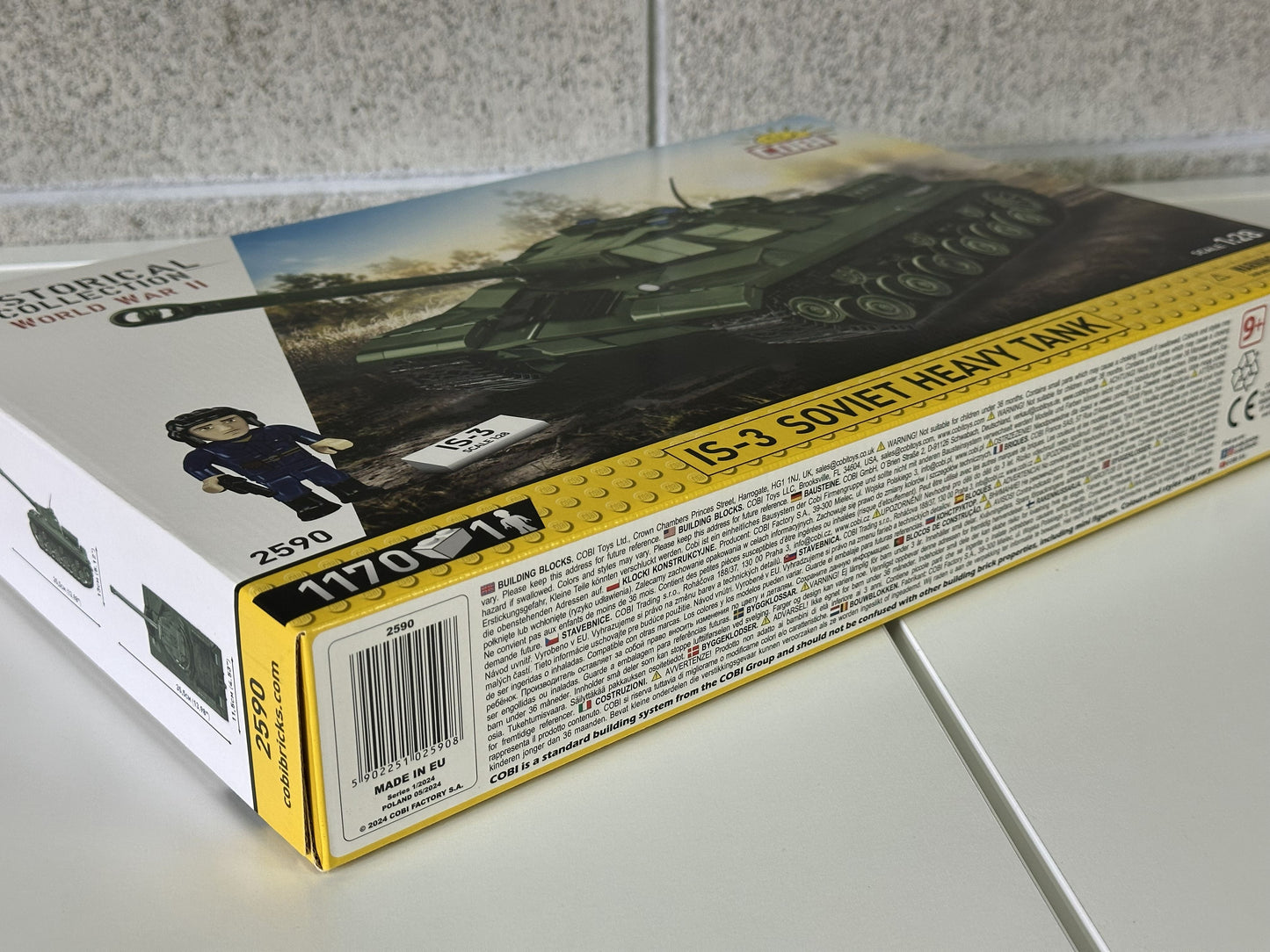 コビー COBI 2590  Is-3 イス・トゥーリー Soviet ソビエト 重戦車 ヒストリカルコレクション 第二次世界大戦 EU製（ポーランド Poland）LEGO 対応ブロック