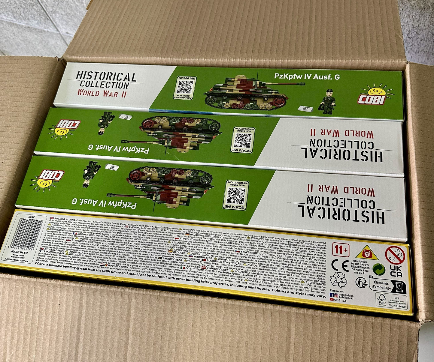 コビー COBI 2592 PZKPFW IV Ausf. G IV号戦車 ヒストリカルコレクション 第二次世界大戦 EU製（ポーランド Poland）LEGO 対応ブロック