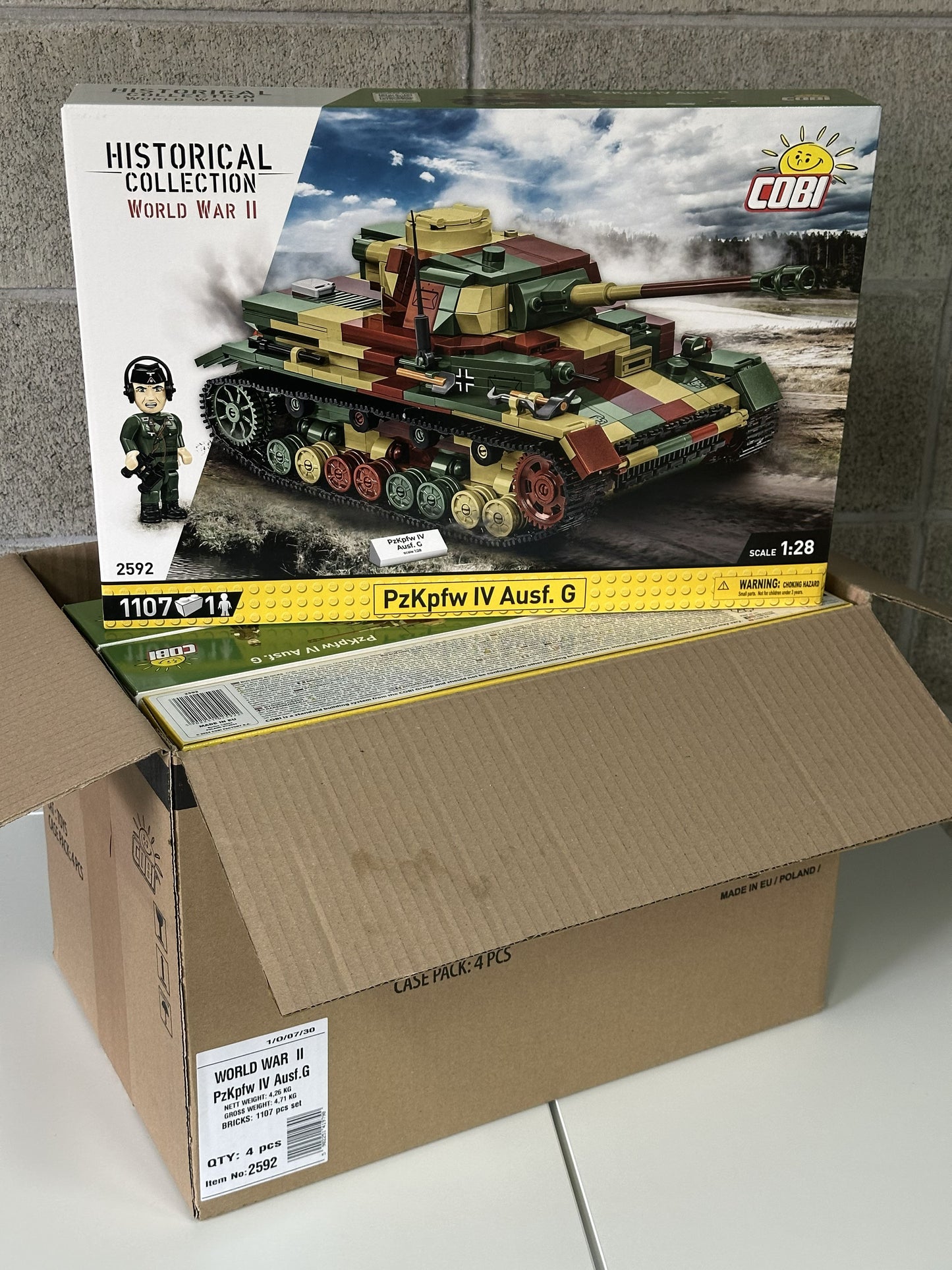 コビー COBI 2592 PZKPFW IV Ausf. G IV号戦車 ヒストリカルコレクション 第二次世界大戦 EU製（ポーランド Poland）LEGO 対応ブロック