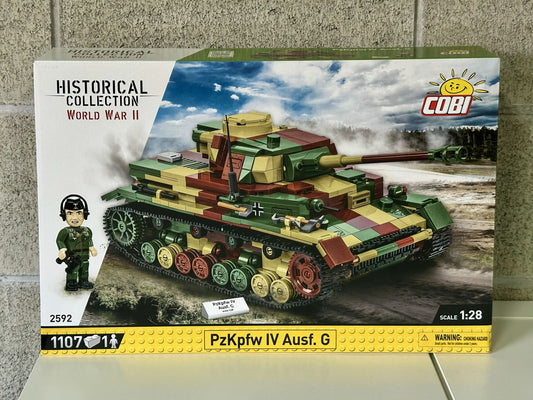 コビー COBI 2592 PZKPFW IV Ausf. G IV号戦車 ヒストリカルコレクション 第二次世界大戦 EU製（ポーランド Poland）LEGO 対応ブロック