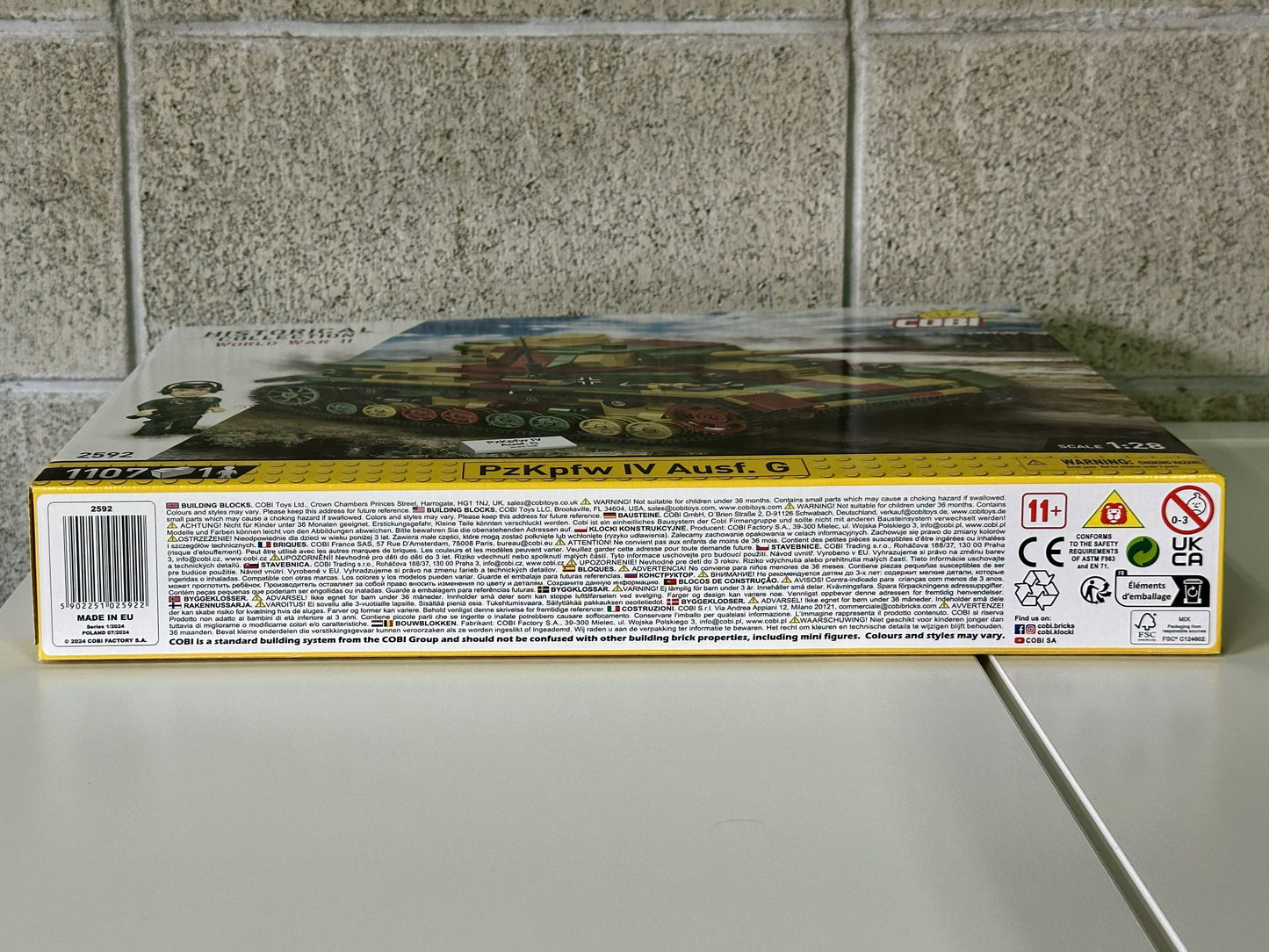 コビー COBI 2592 PZKPFW IV Ausf. G IV号戦車 ヒストリカルコレクション 第二次世界大戦 EU製（ポーランド Poland）LEGO 対応ブロック