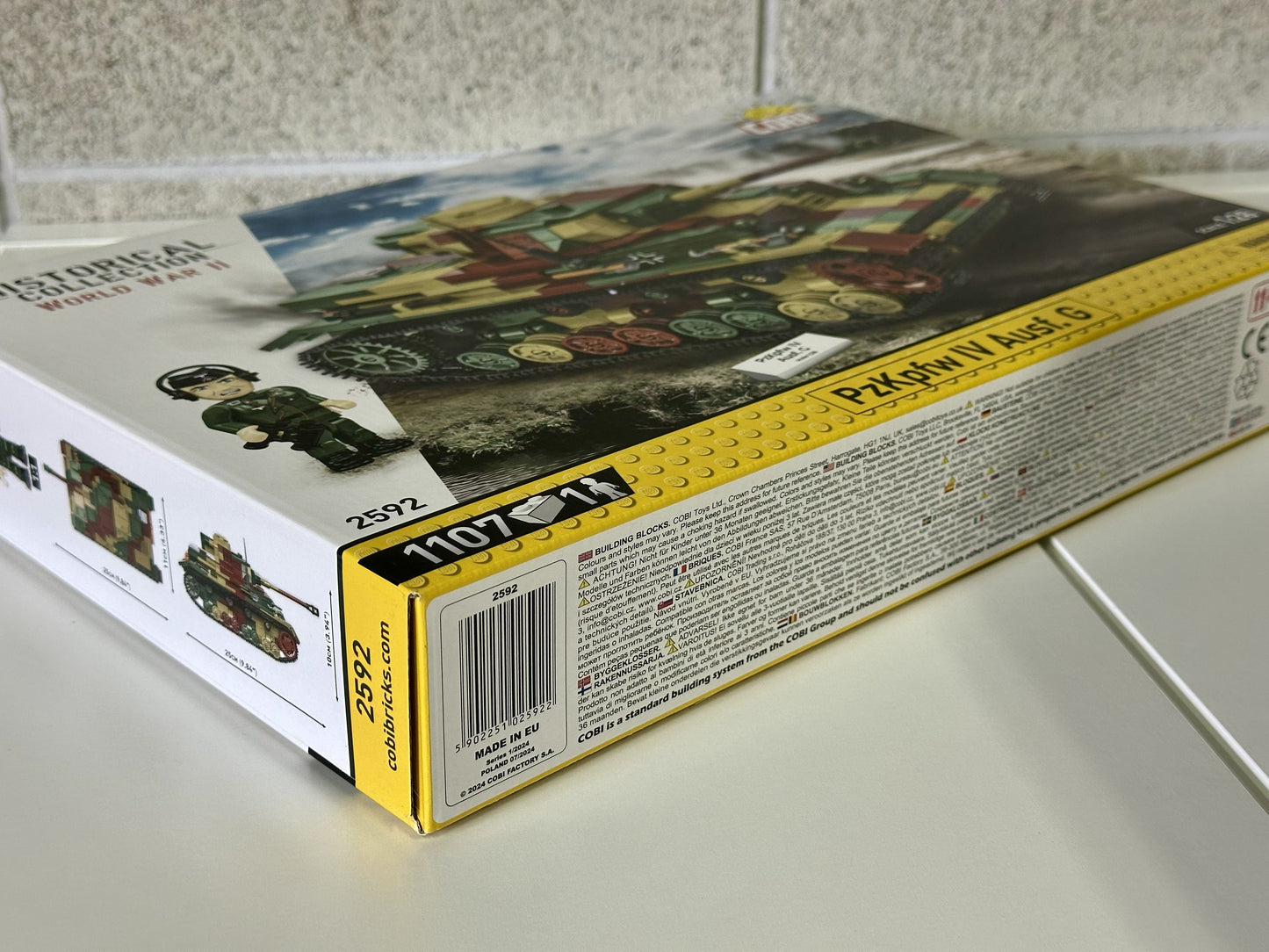 コビー COBI 2592 PZKPFW IV Ausf. G IV号戦車 ヒストリカルコレクション 第二次世界大戦 EU製（ポーランド Poland）LEGO 対応ブロック