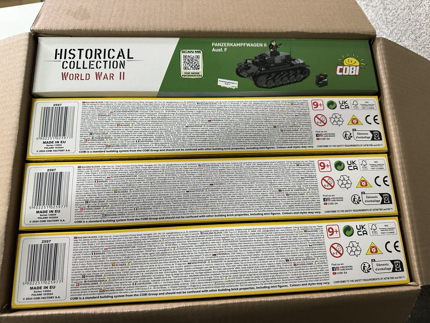 コビー COBI 2597 Panzerkampfwagen II AUSF. F II号戦車 ヒストリカルコレクション 第二次世界大戦 EU製（ポーランド Poland）LEGO 対応ブロック