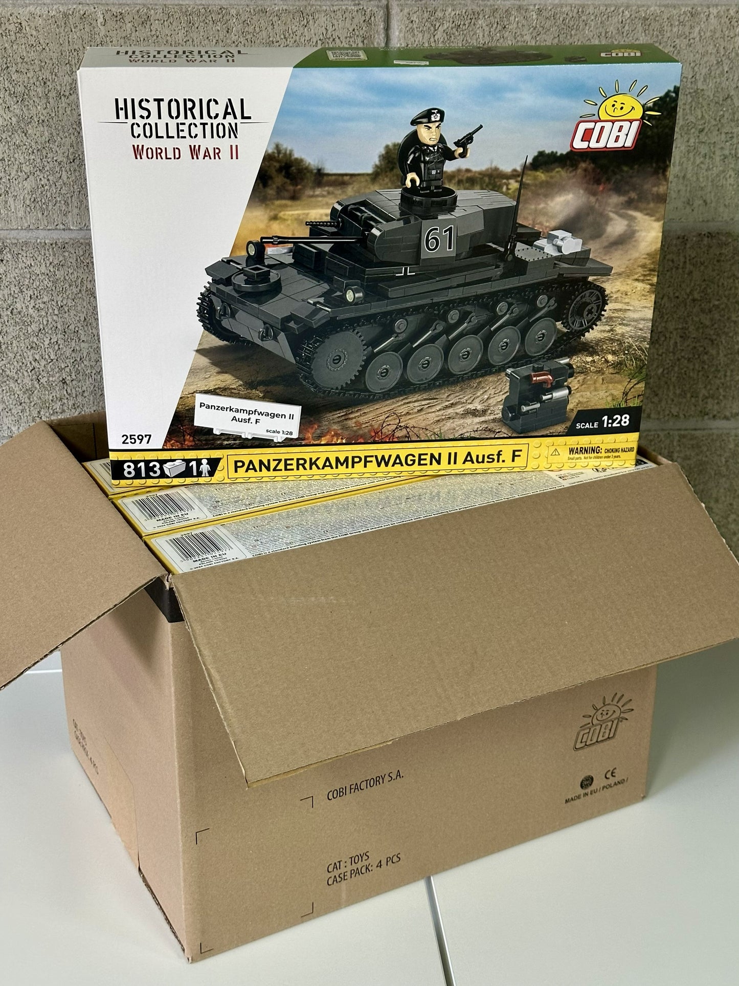 コビー COBI 2597 Panzerkampfwagen II AUSF. F II号戦車 ヒストリカルコレクション 第二次世界大戦 EU製（ポーランド Poland）LEGO 対応ブロック