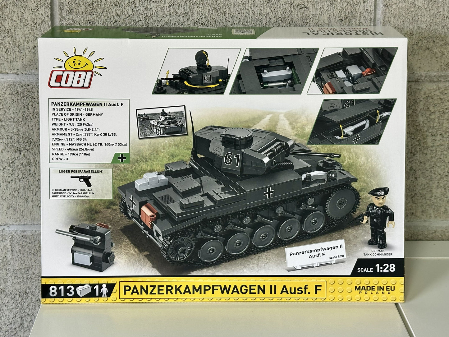 コビー COBI 2597 Panzerkampfwagen II AUSF. F II号戦車 ヒストリカルコレクション 第二次世界大戦 EU製（ポーランド Poland）LEGO 対応ブロック