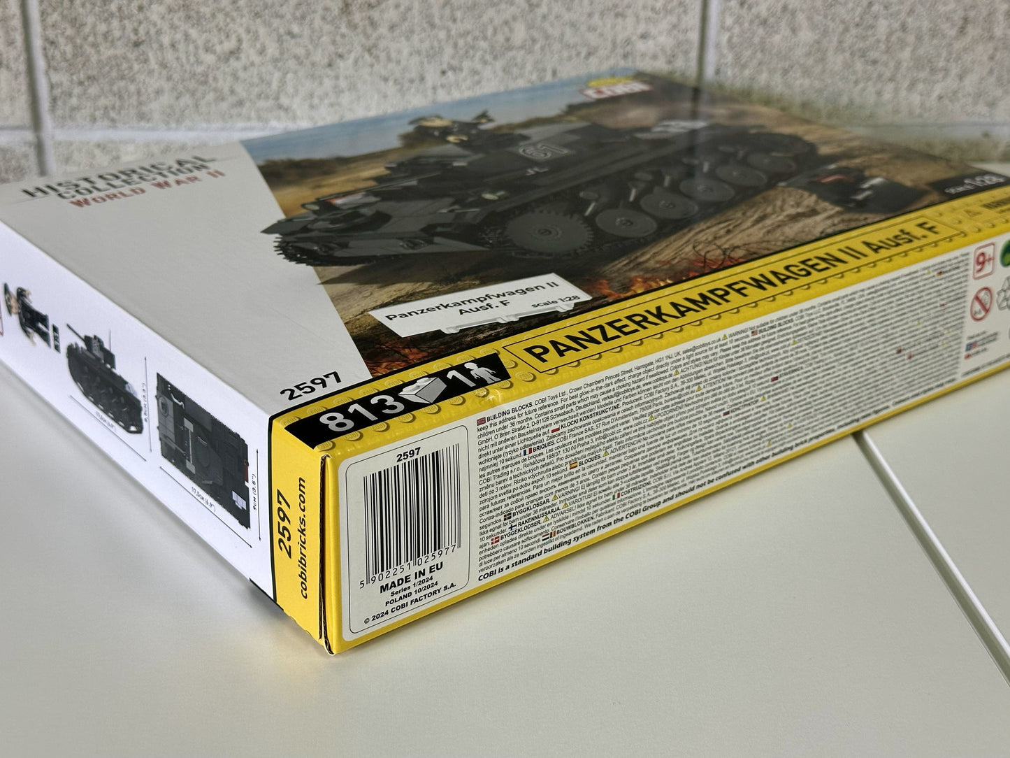 コビー COBI 2597 Panzerkampfwagen II AUSF. F II号戦車 ヒストリカルコレクション 第二次世界大戦 EU製（ポーランド Poland）LEGO 対応ブロック