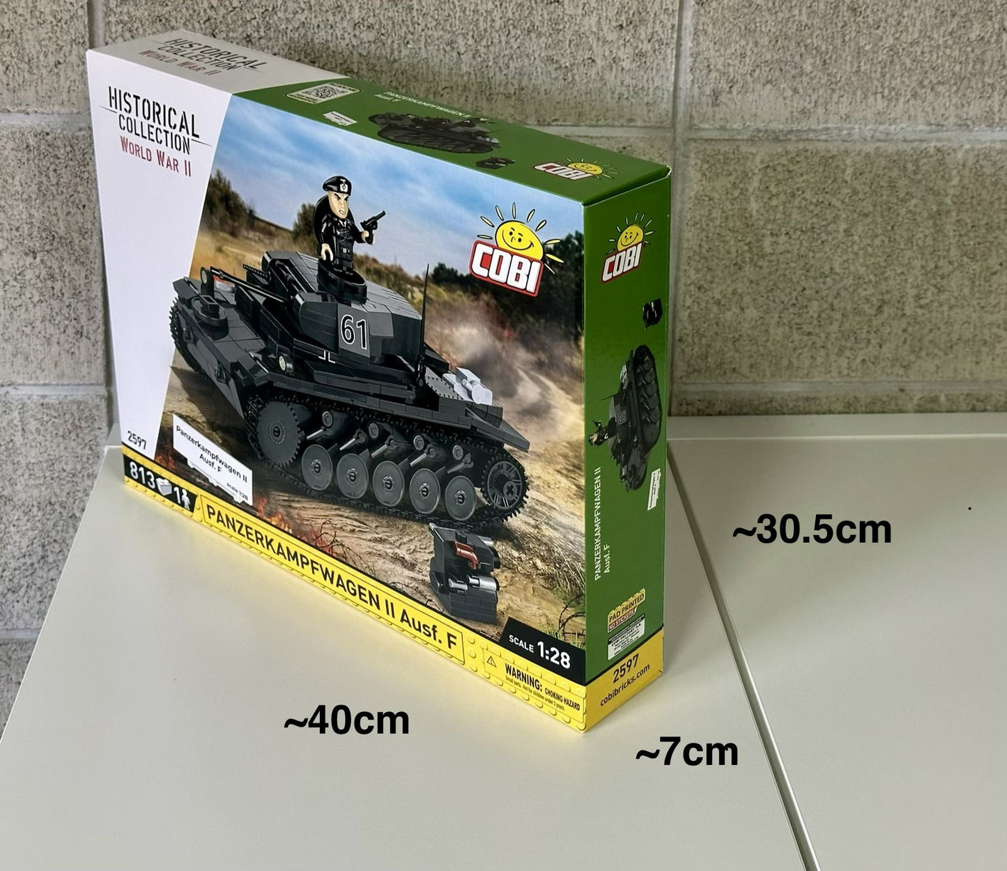 コビー COBI 2597 Panzerkampfwagen II AUSF. F II号戦車 ヒストリカルコレクション 第二次世界大戦 EU製（ポーランド Poland）LEGO 対応ブロック