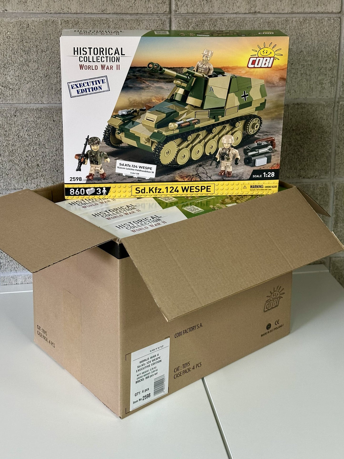 コビー COBI 2598 Sd.Kfz.124 Wespe Tank ヴェスペ  ヒストリカルコレクション 第二次世界大戦 EU製（ポーランド Poland）LEGO 対応ブロック