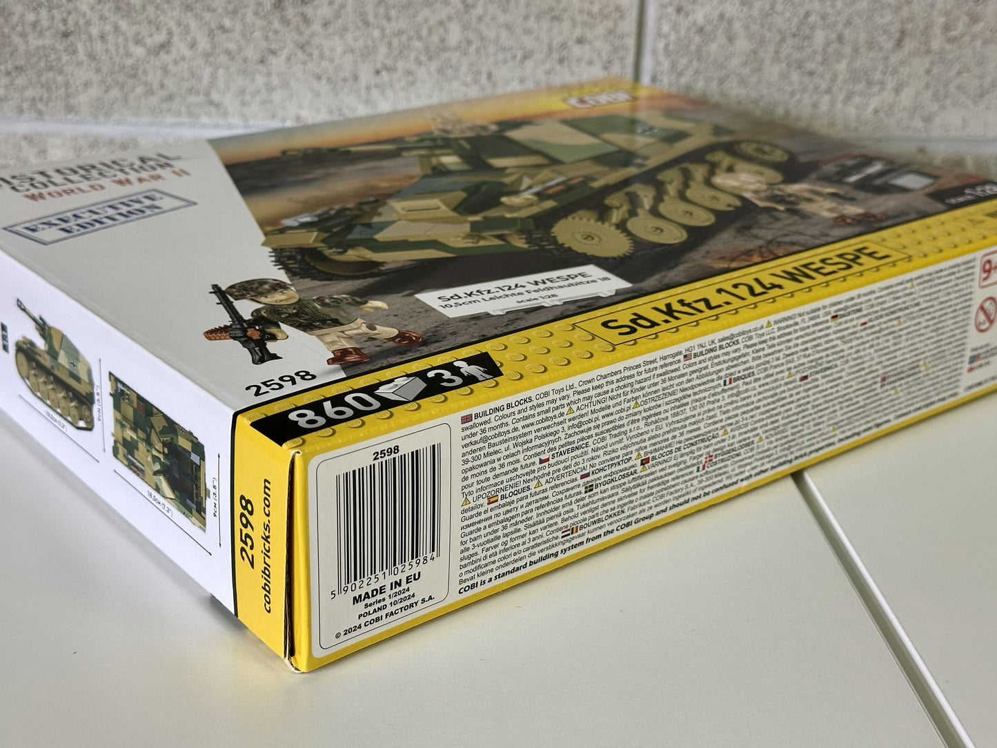 コビー COBI 2598 Sd.Kfz.124 Wespe Tank ヴェスペ  ヒストリカルコレクション 第二次世界大戦 EU製（ポーランド Poland）LEGO 対応ブロック