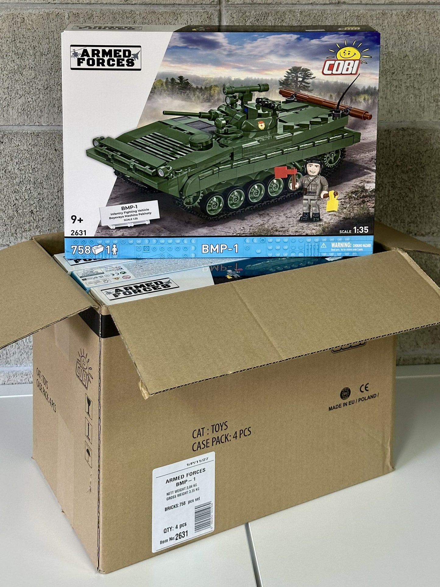 コビー COBI 2631 BMP-1 (Boyevaya Mashina Pekhoty) EU製（ポーランド Poland）LEGO 対応ブロック