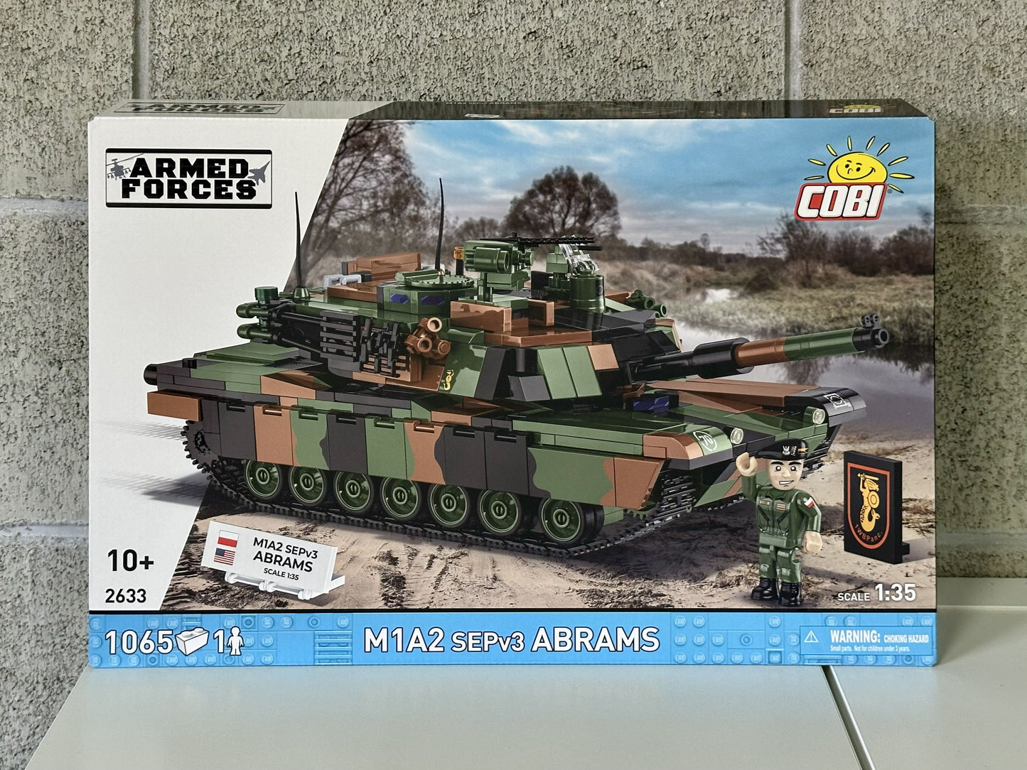 コビー COBI 2633 Armed Forces M1A2 ABRAMS エイブラムス(PL) 戦車 EU製（ポーランド Poland）LEGO 対応ブロック