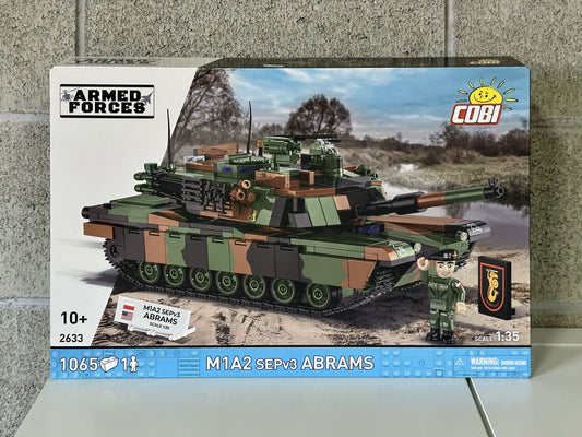 コビー COBI 2633 Armed Forces M1A2 ABRAMS エイブラムス(PL) 戦車 EU製（ポーランド Poland）LEGO 対応ブロック