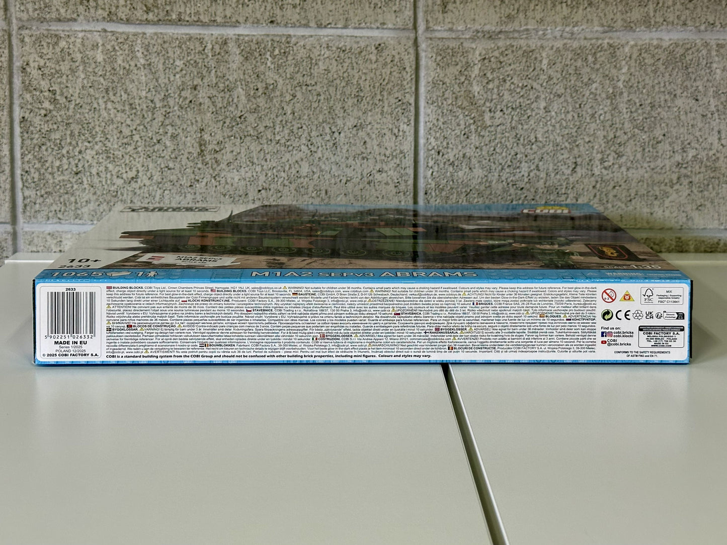 コビー COBI 2633 Armed Forces M1A2 ABRAMS エイブラムス(PL) 戦車 EU製（ポーランド Poland）LEGO 対応ブロック