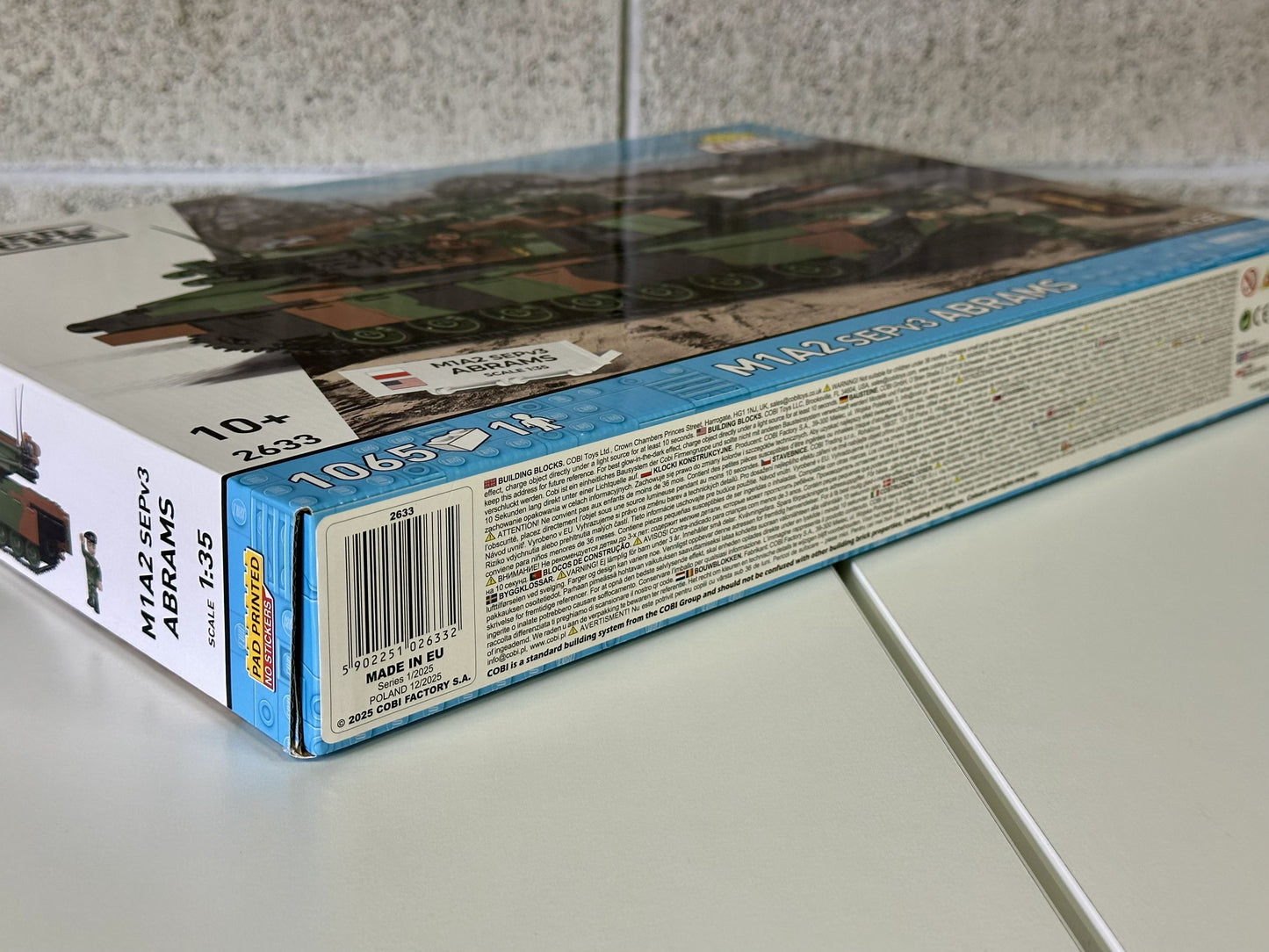 コビー COBI 2633 Armed Forces M1A2 ABRAMS エイブラムス(PL) 戦車 EU製（ポーランド Poland）LEGO 対応ブロック