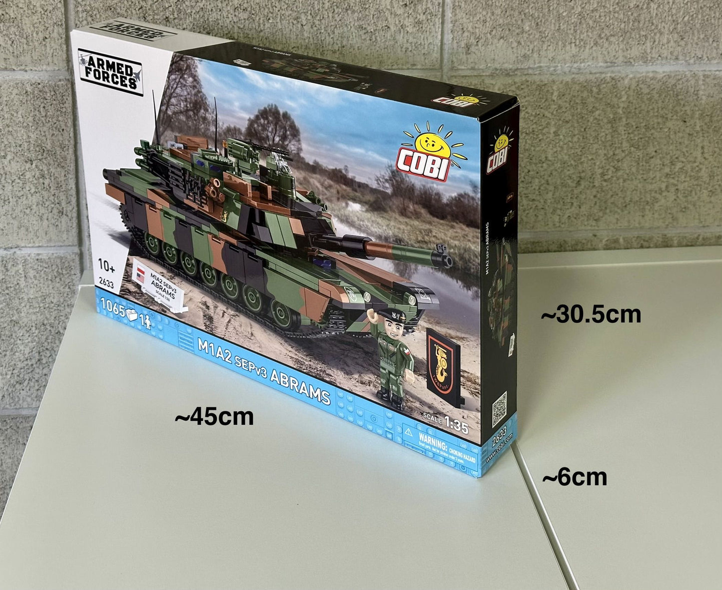コビー COBI 2633 Armed Forces M1A2 ABRAMS エイブラムス(PL) 戦車 EU製（ポーランド Poland）LEGO 対応ブロック