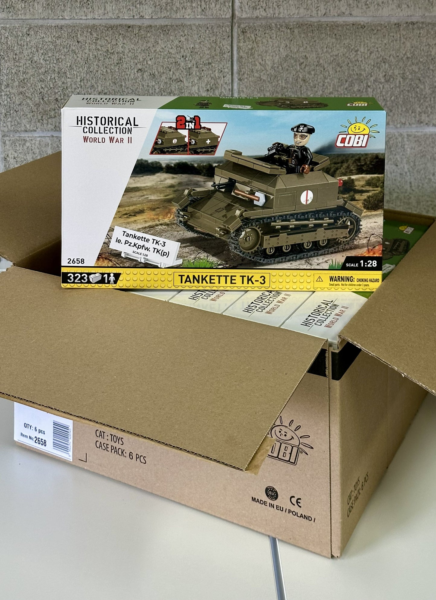 コビー COBI 2658 Tankette タンケットTK-3 ヒストリカルコレクション 第二次世界大戦 EU製（ポーランド Poland）LEGO 対応ブロック