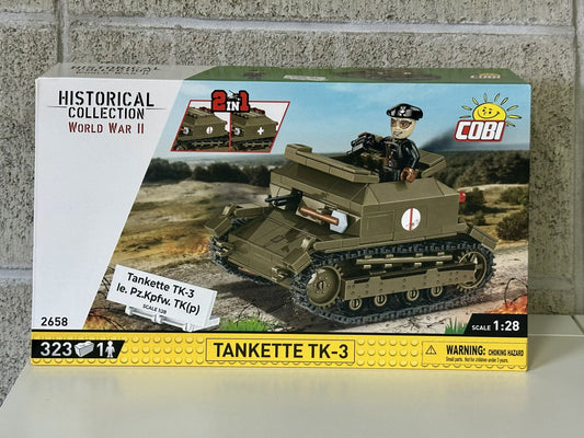 コビー COBI 2658 Tankette タンケットTK-3 ヒストリカルコレクション 第二次世界大戦 EU製（ポーランド Poland）LEGO 対応ブロック