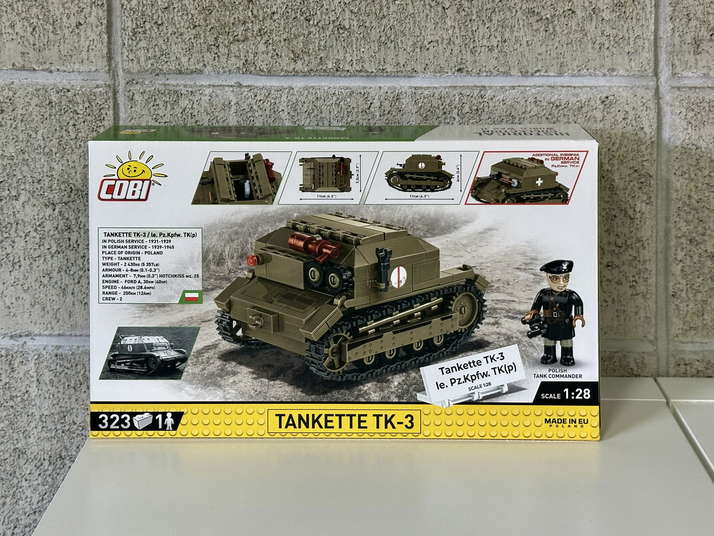 コビー COBI 2658 Tankette タンケットTK-3 ヒストリカルコレクション 第二次世界大戦 EU製（ポーランド Poland）LEGO 対応ブロック