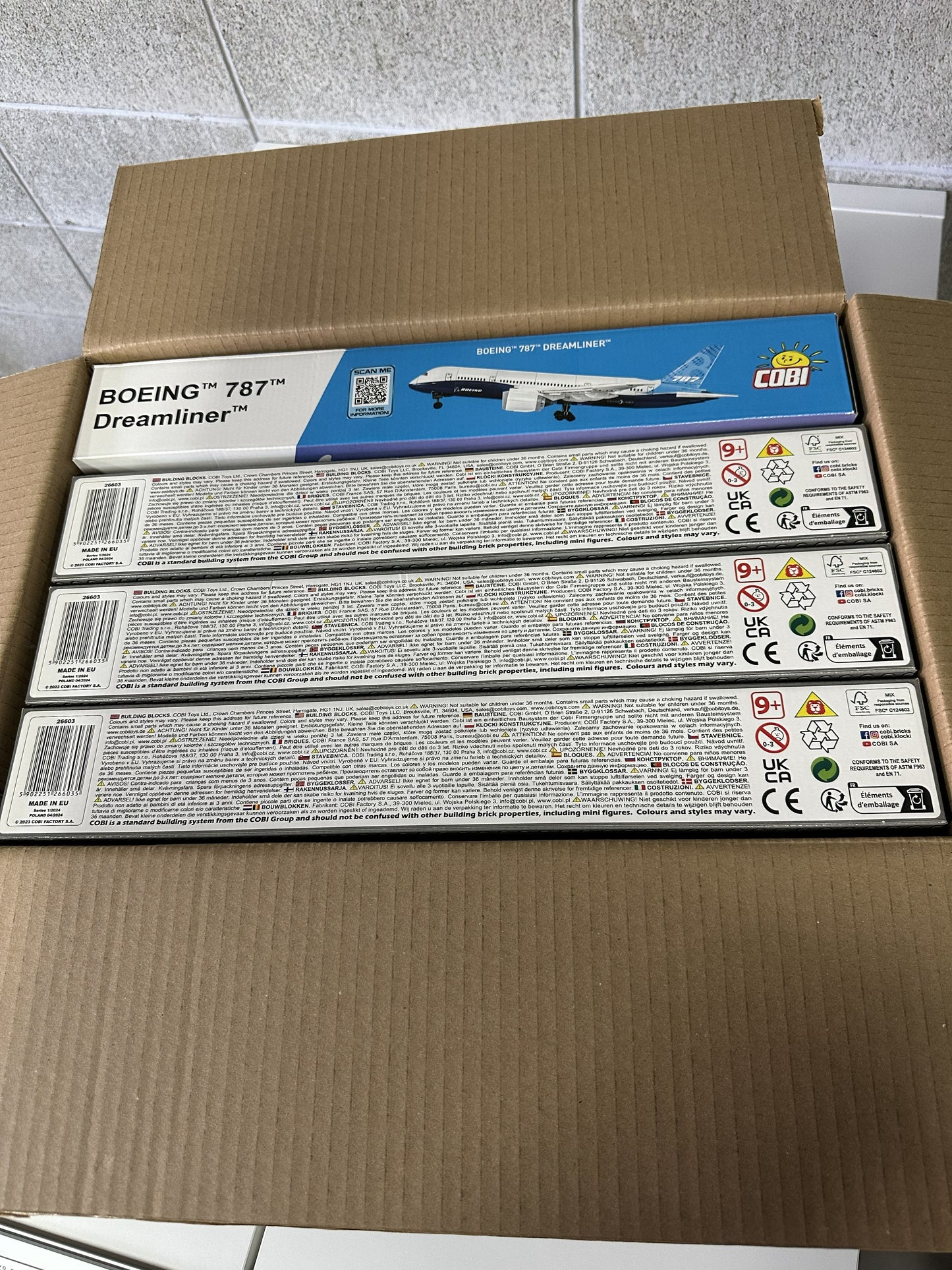 コビー COBI 26603 Boeing 787-8 DREAMLINER ボーイング 飛行機 EU製（ポーランド Poland）LEGO 対応ブロック