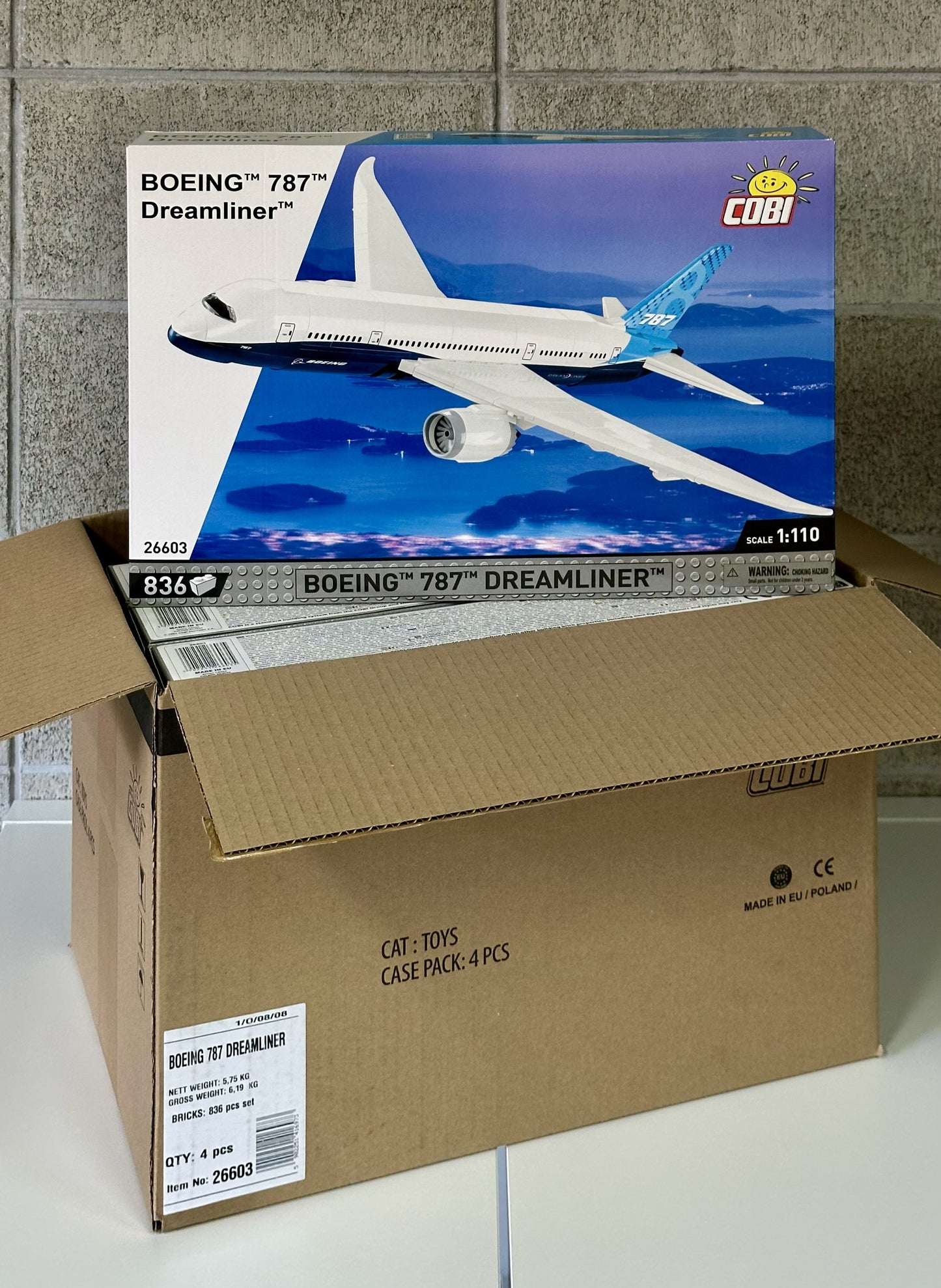 コビー COBI 26603 Boeing 787-8 DREAMLINER ボーイング 飛行機 EU製（ポーランド Poland）LEGO 対応ブロック