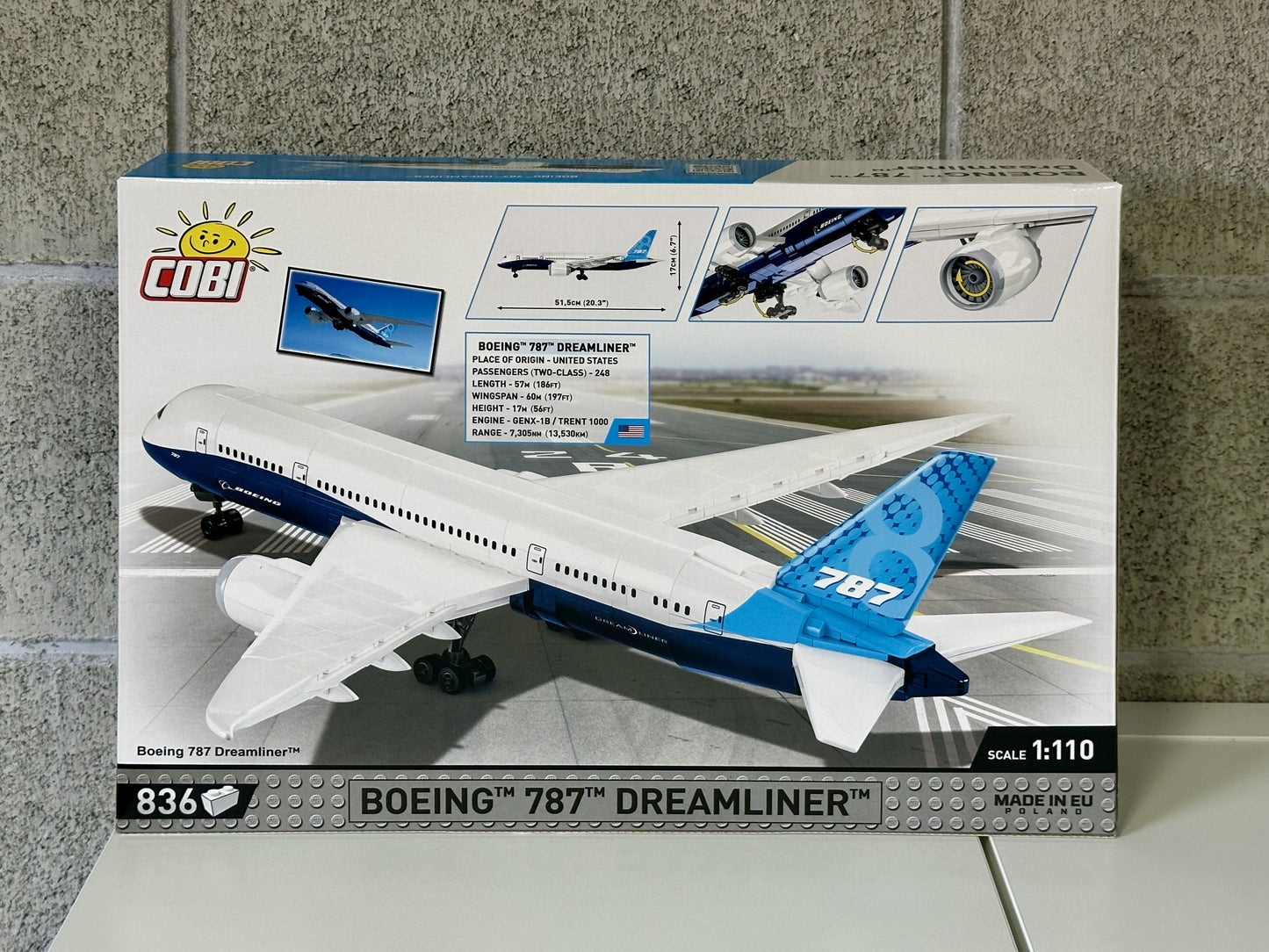 コビー COBI 26603 Boeing 787-8 DREAMLINER ボーイング 飛行機 EU製（ポーランド Poland）LEGO 対応ブロック