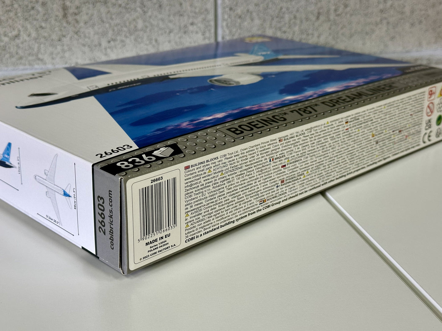 コビー COBI 26603 Boeing 787-8 DREAMLINER ボーイング 飛行機 EU製（ポーランド Poland）LEGO 対応ブロック