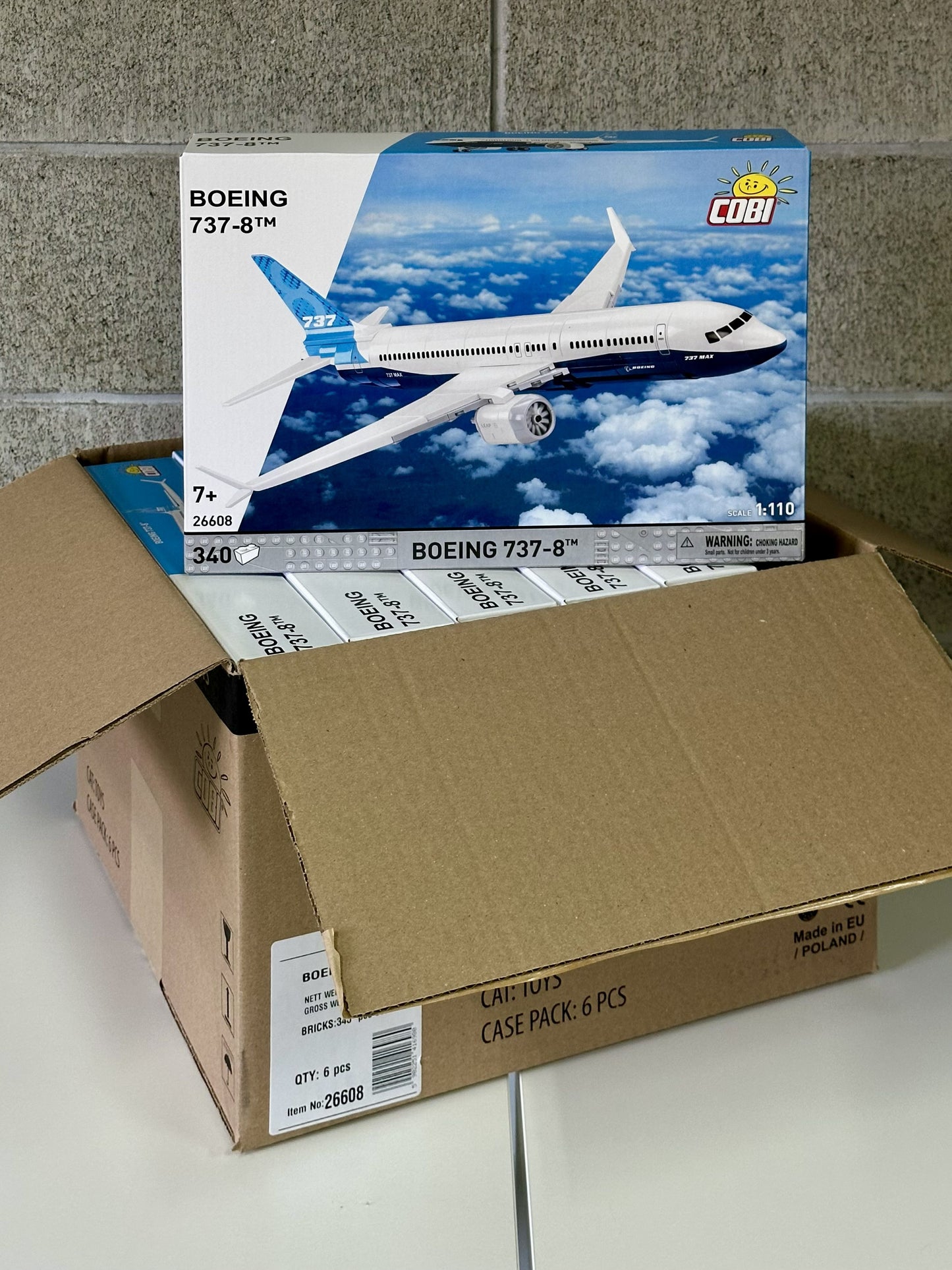 コビー COBI 26608 Boeing 737-8 ボーイング 飛行機 EU製（ポーランド Poland）LEGO 対応ブロック