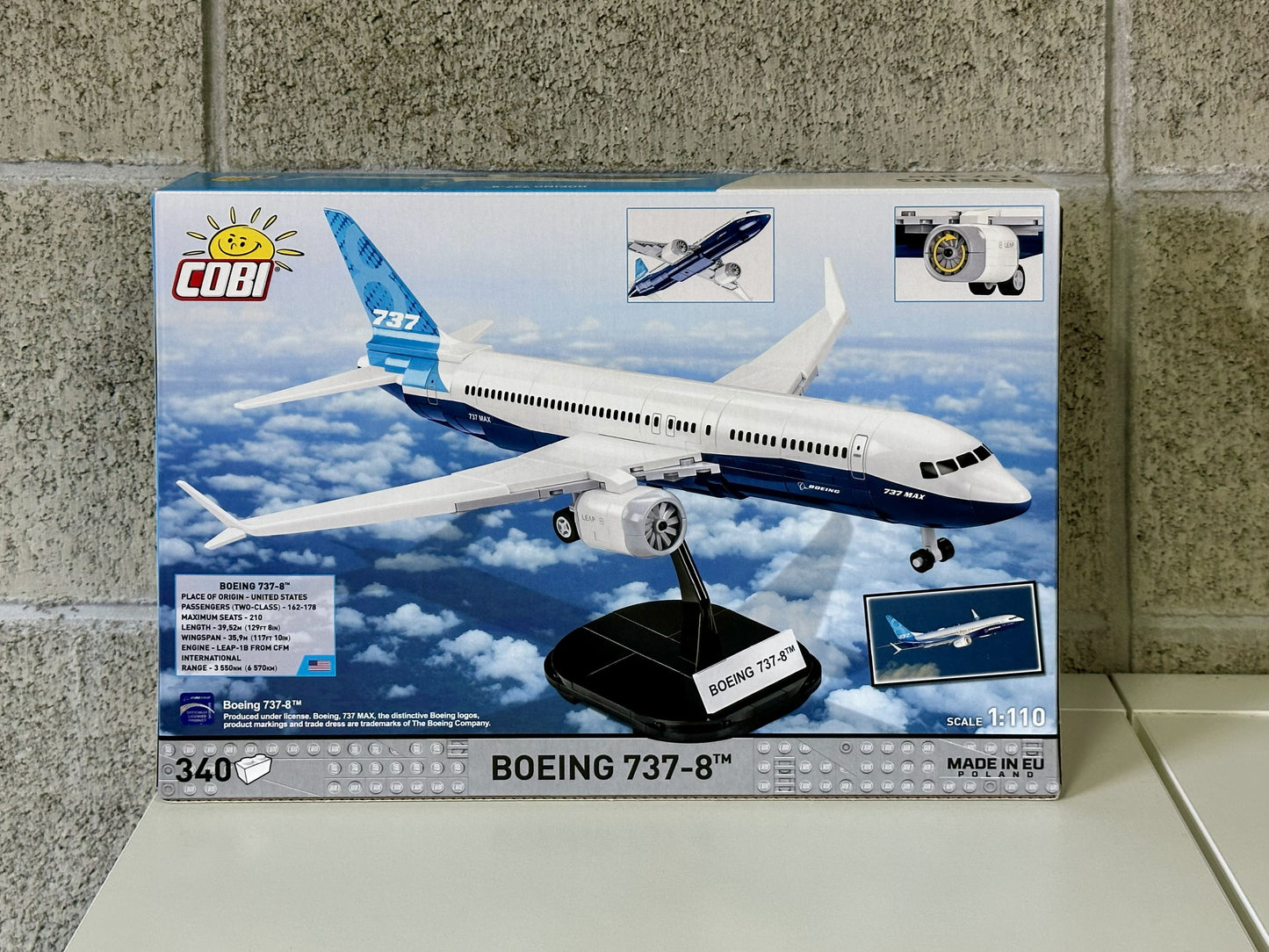 コビー COBI 26608 Boeing 737-8 ボーイング 飛行機 EU製（ポーランド Poland）LEGO 対応ブロック