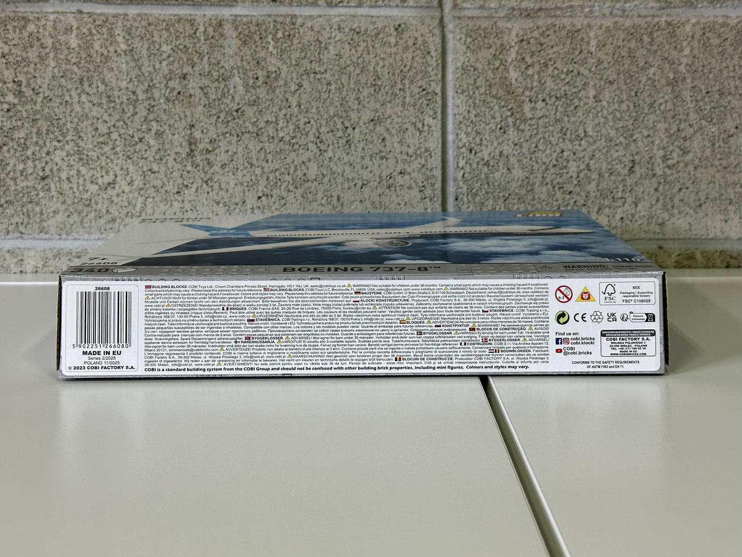 コビー COBI 26608 Boeing 737-8 ボーイング 飛行機 EU製（ポーランド Poland）LEGO 対応ブロック